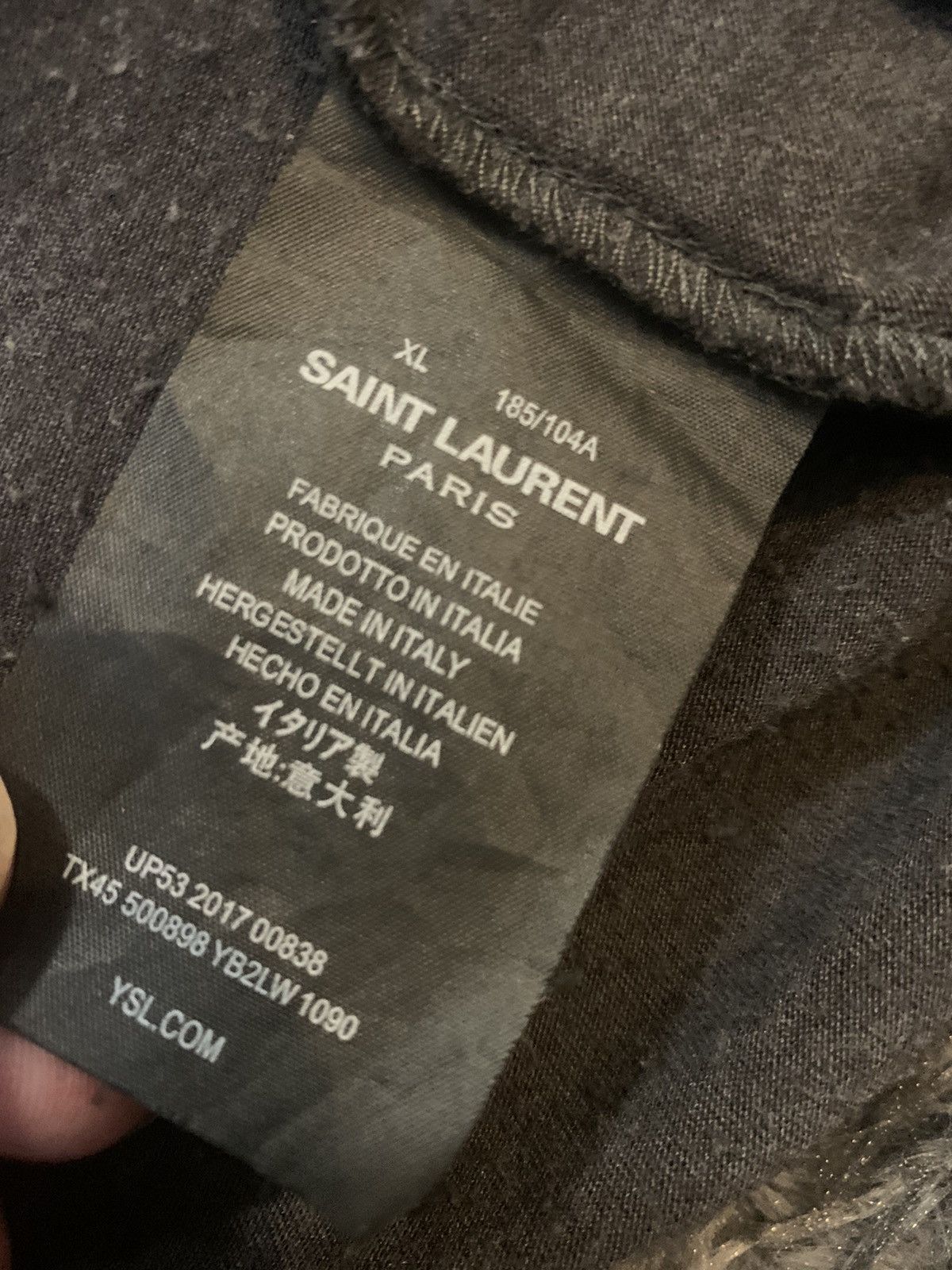 Saint Laurent Paris Saint Laurent Lightning Bolt Tee Shirt | Grailed