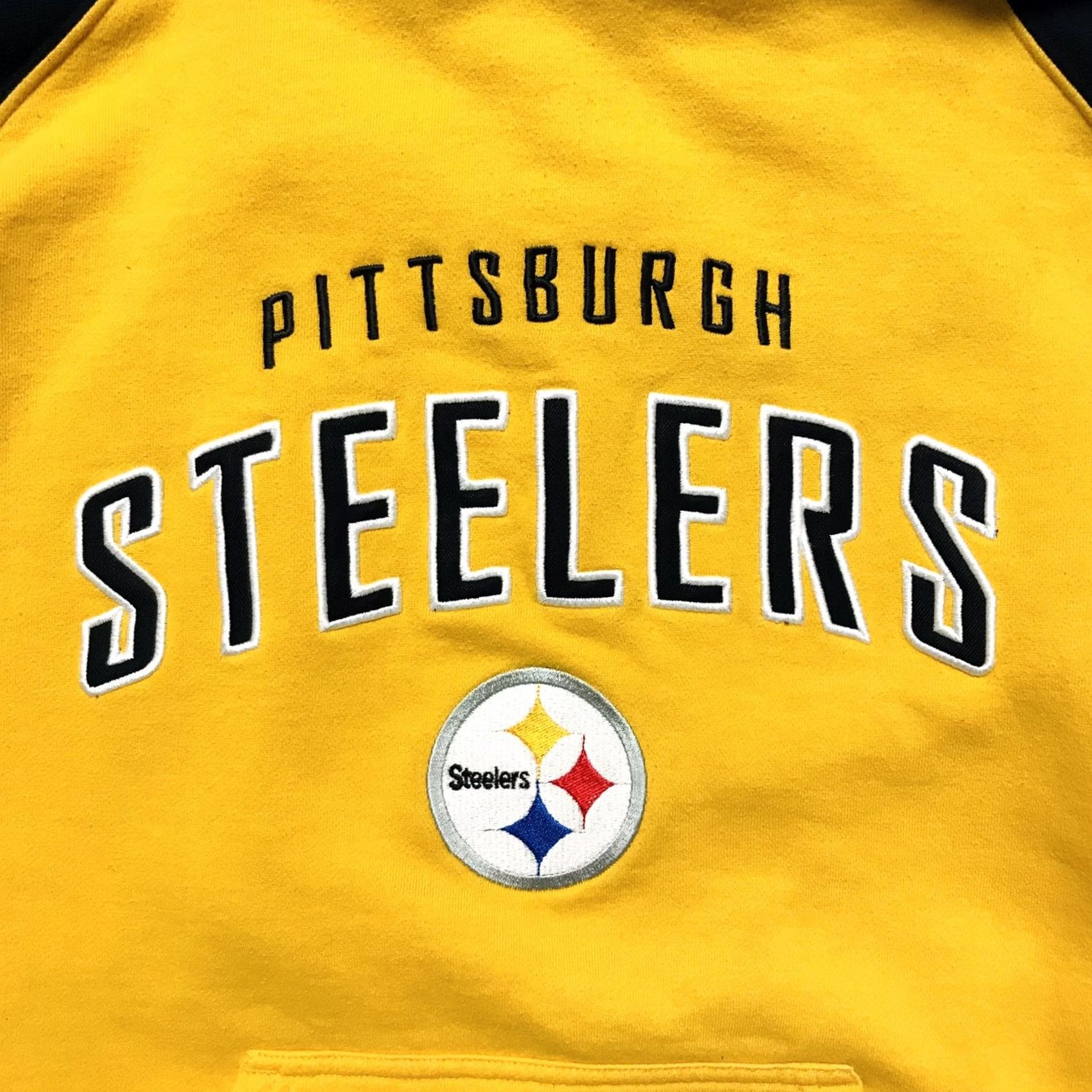 Reebok VINTAGE Reebok NFL Hoodie Embroidered Pittsburgh Steelers Black/Gold M Unisex Men Women Pullover Hooded Pockets Logo 2000s Size M / US 6-8 / IT 42-44 - 4 Thumbnail