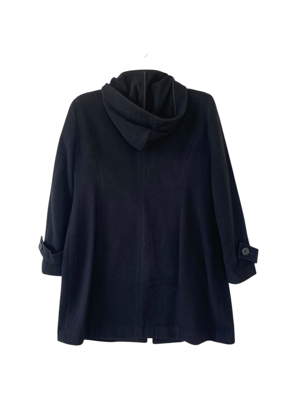 Japanese Brand Yohji Yamamoto iWish Hooded Coat Black Minimalist Jacket Size M / US 6-8 / IT 42-44 - 2 Thumbnail
