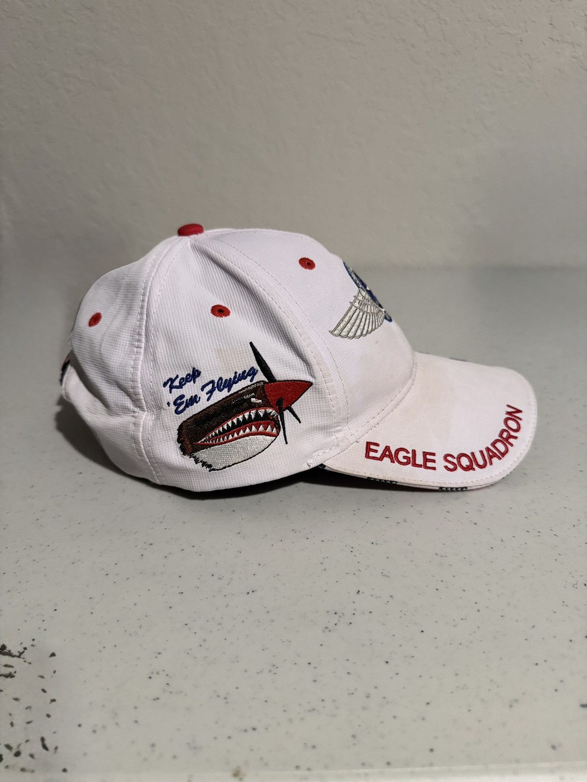 Other White and red Eagle Squadron cap Size ONE SIZE - 2 Thumbnail