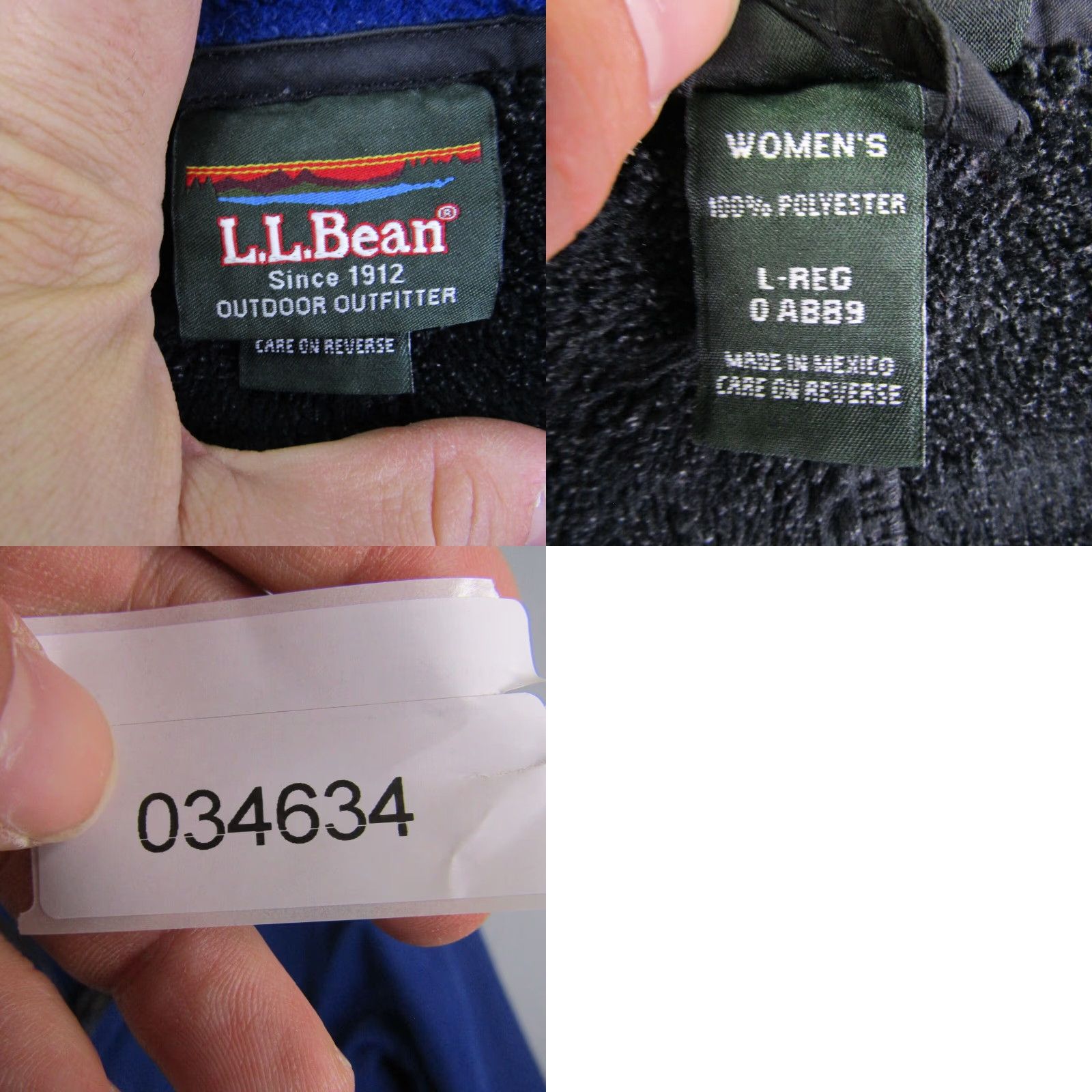 Vintage VINTAGE LL Bean Jacket Womens Large Blue Black Wind Pro Full Zip Sweater Coat Outdoors Size L / US 10 / IT 46 - 8 Thumbnail