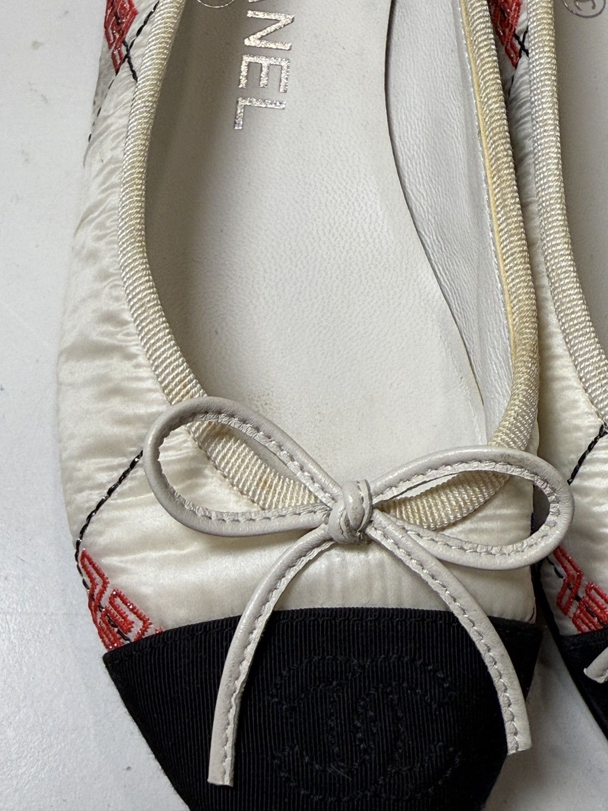 Chanel Two-toned Nylon Ballet Flats Size US 4.5 / IT 34.5 - 3 Thumbnail