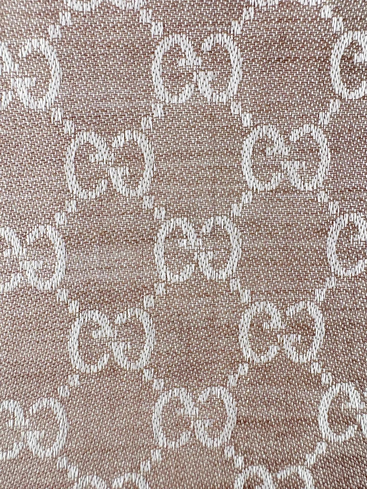 Gucci GUCCI GG Monogram All-Over Logo Fringed Square Scarf/Shawl Size ONE SIZE - 3 Thumbnail