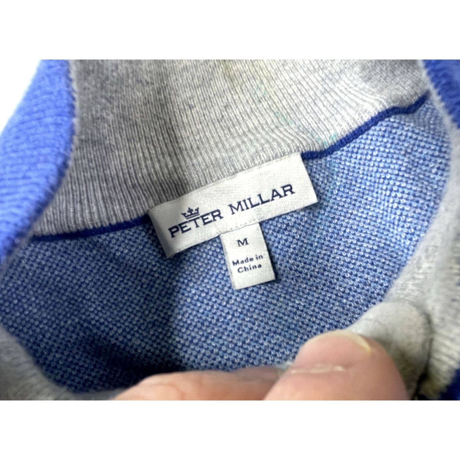 Peter Millar Peter Millar Sweater Pullover 1/4 Zip Mens M Blue Size US M / EU 48-50 / 2 - 3 Thumbnail