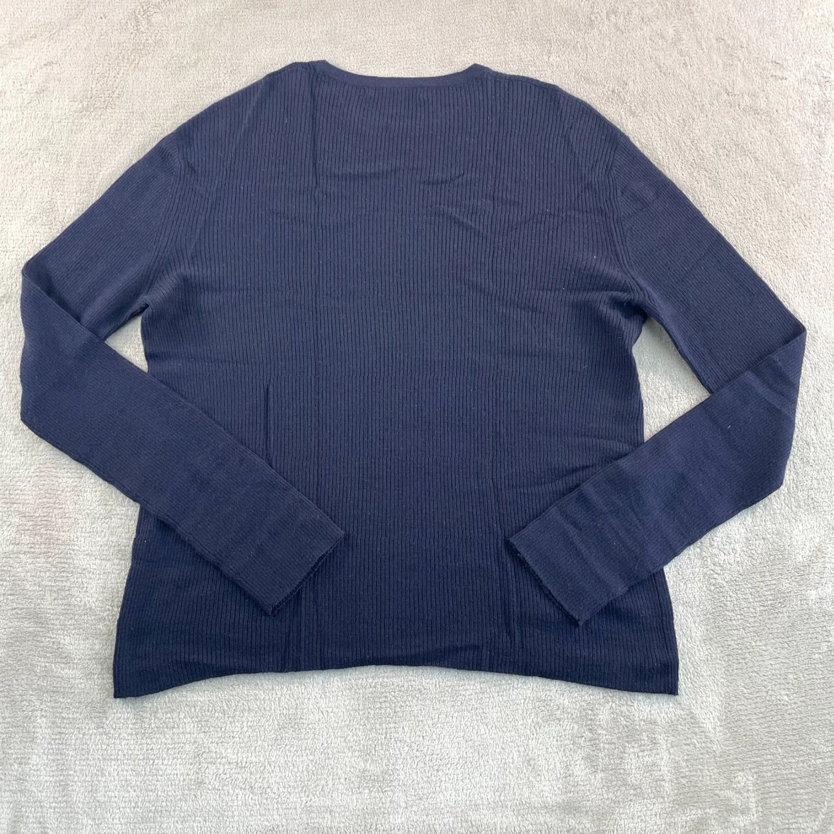 John Varvatos VINTAGE John Varvatos Collection Sweater Men L Navy Wool Cashmere Crew Size L Blue Size US L / EU 52-54 / 3 - 4 Thumbnail