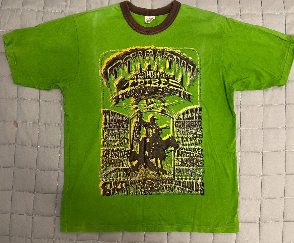 image of Freewheelers Bootleggers Out Of Print T in Green, Men's (Size Medium)