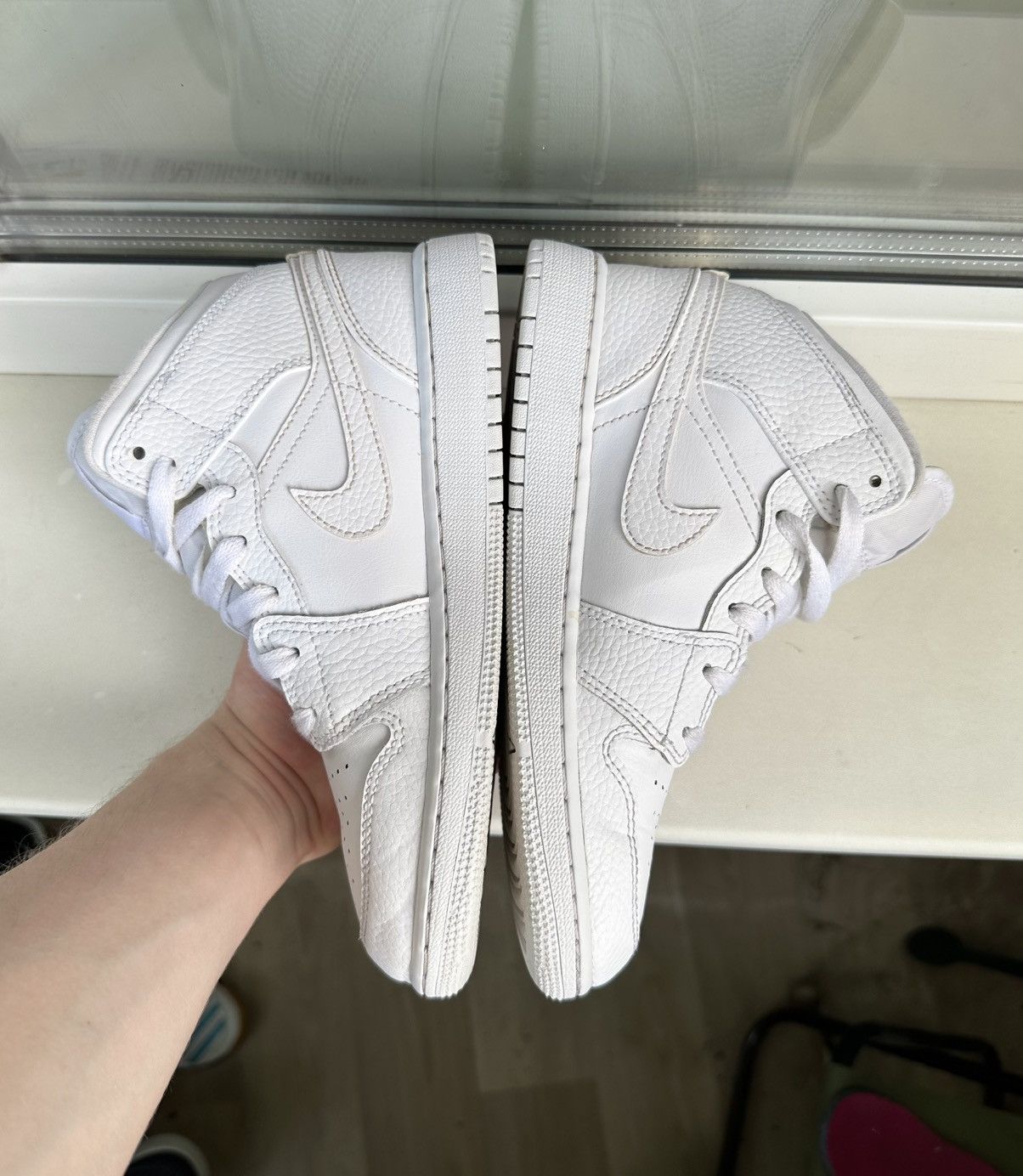 Nike Nike Air Jordan 1 Triple White 6,5Us/4Uk/37-37,5 Eur/23,5 Cm Size US 6 / IT 36 - 5 Thumbnail