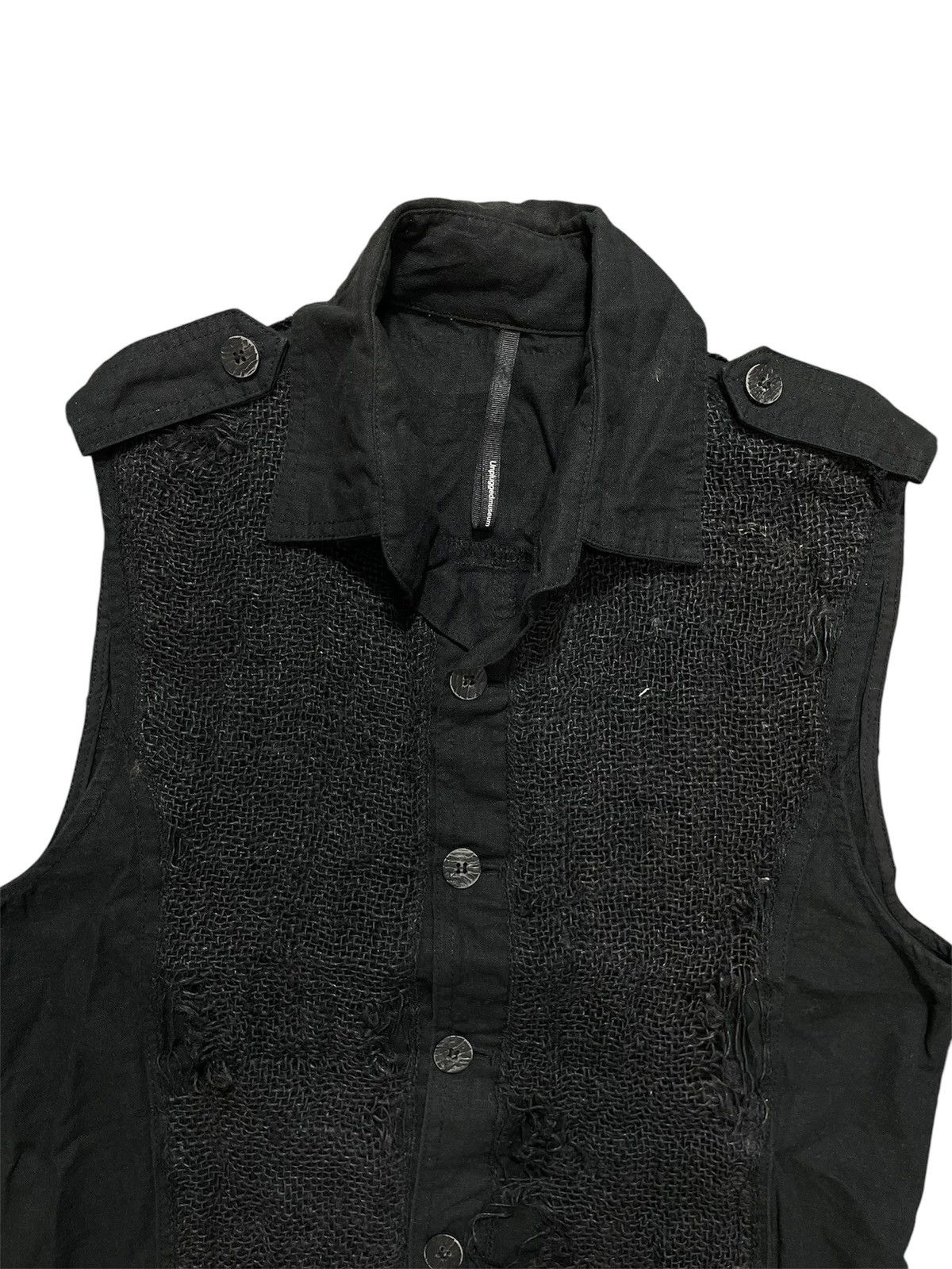 Designer × Vintage Unplugged museum Linen Distressed Shirt Ifsix style Size US S / EU 44-46 / 1 - 3 Thumbnail