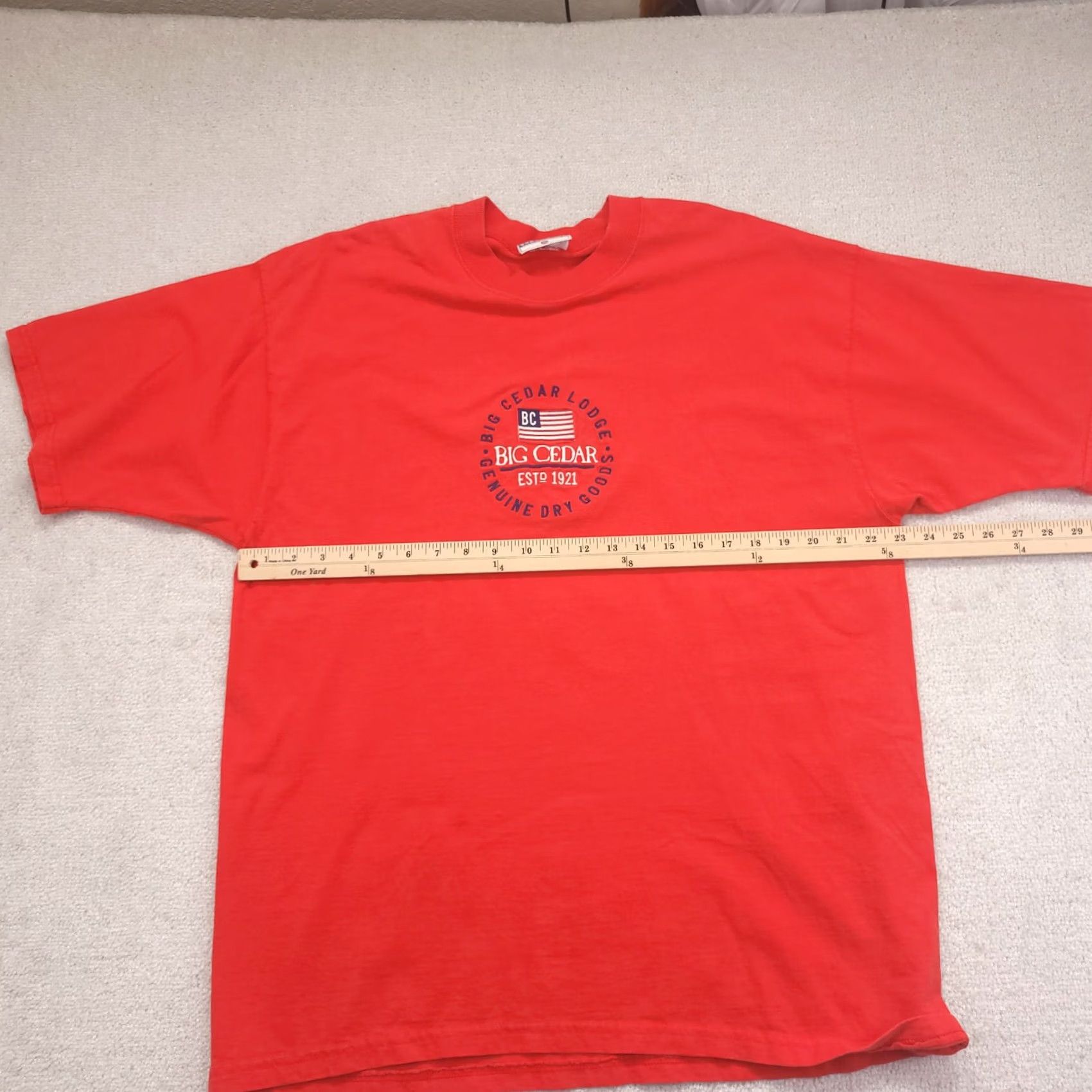 Vintage VINTAGE 90s Carrousel T Shirt Lodge Logo Solid Red Men's XL Size US L / EU 52-54 / 3 - 3 Thumbnail