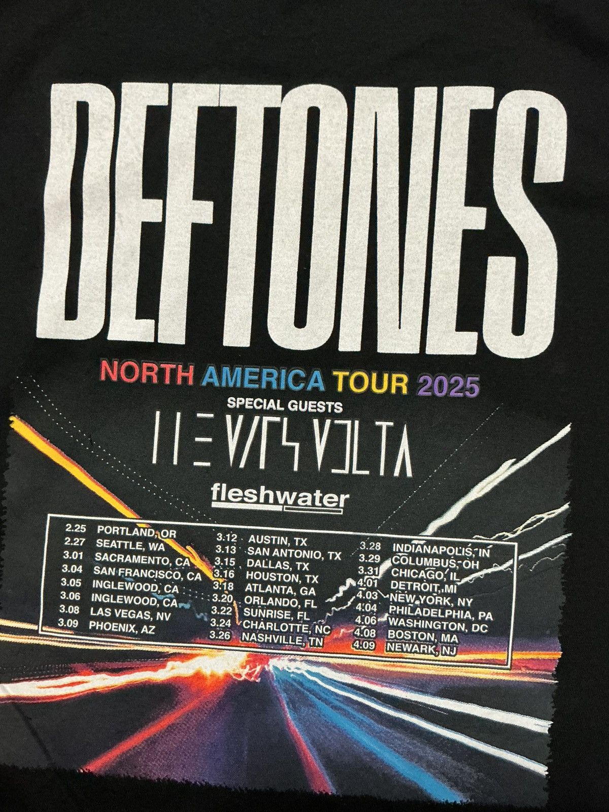 Band Tees Deftones North American Tour 2025 Concert Owl Skull T-Shirt Size US M / EU 48-50 / 2 - 7 Thumbnail