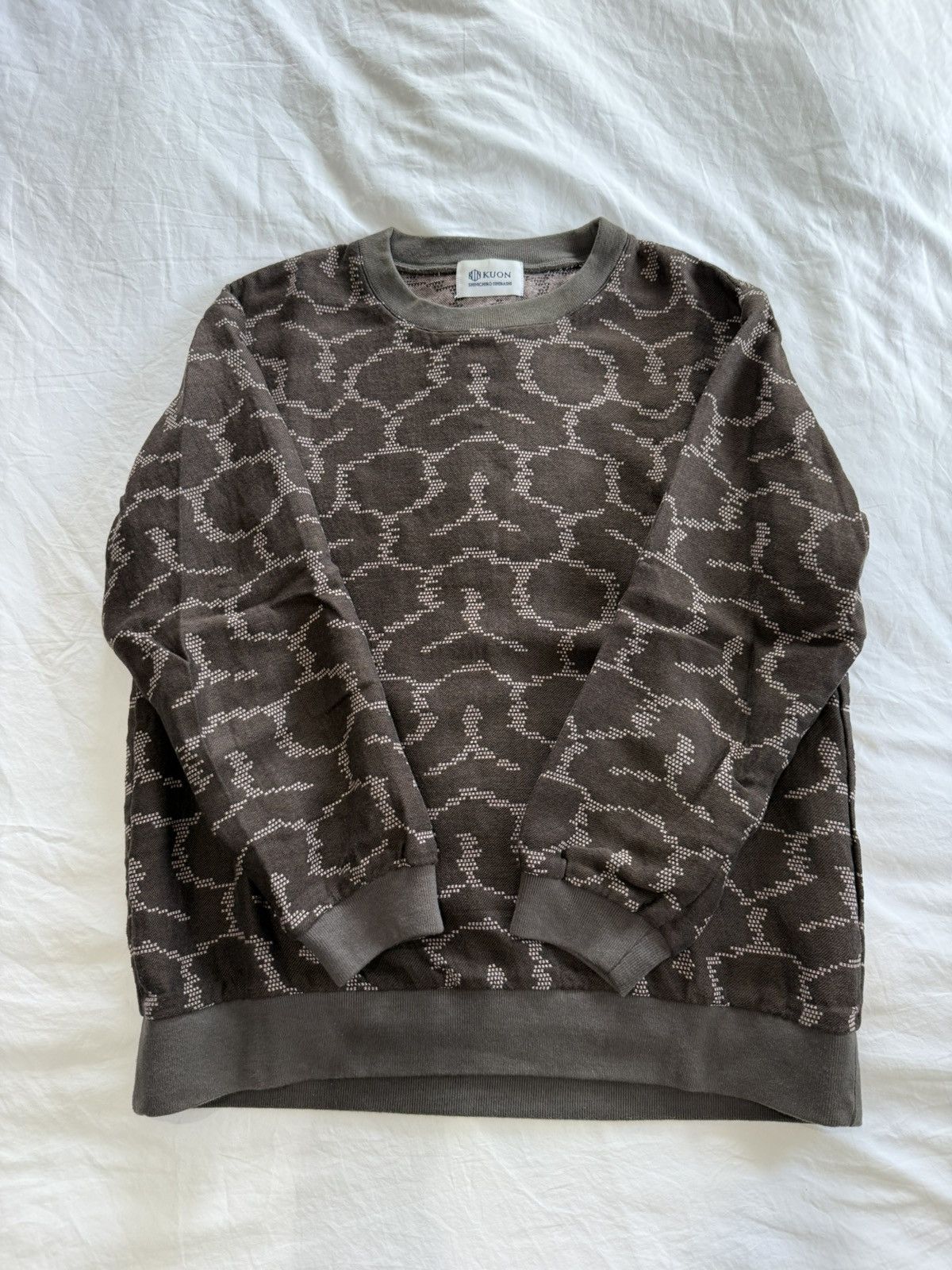 KUON Kuon Brown and Pink Jacquard Sweater Size US S / EU 44-46 / 1 - 1 Thumbnail