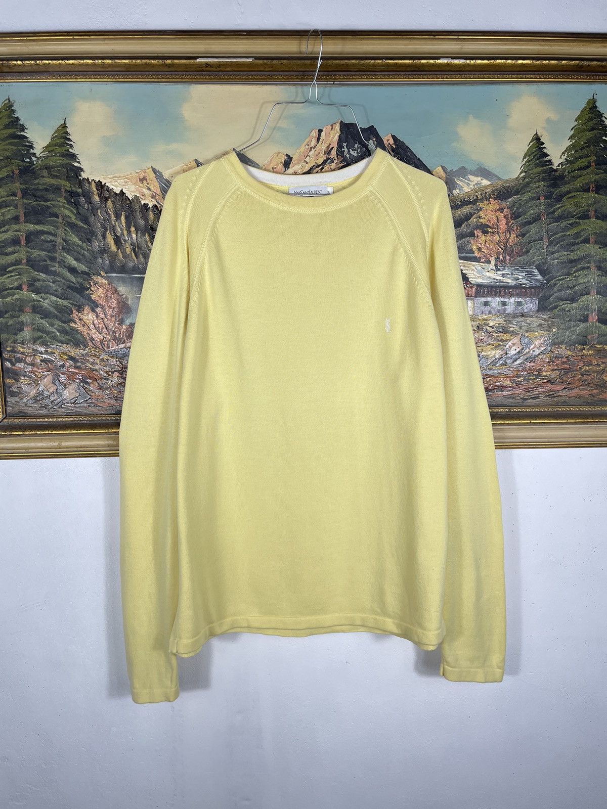 Vintage × Yves Saint Laurent Vintage y2k 00s YSL Yves Saint Laurent Zip Sweater Old Money Size US XL / EU 56 / 4 - 1 Thumbnail