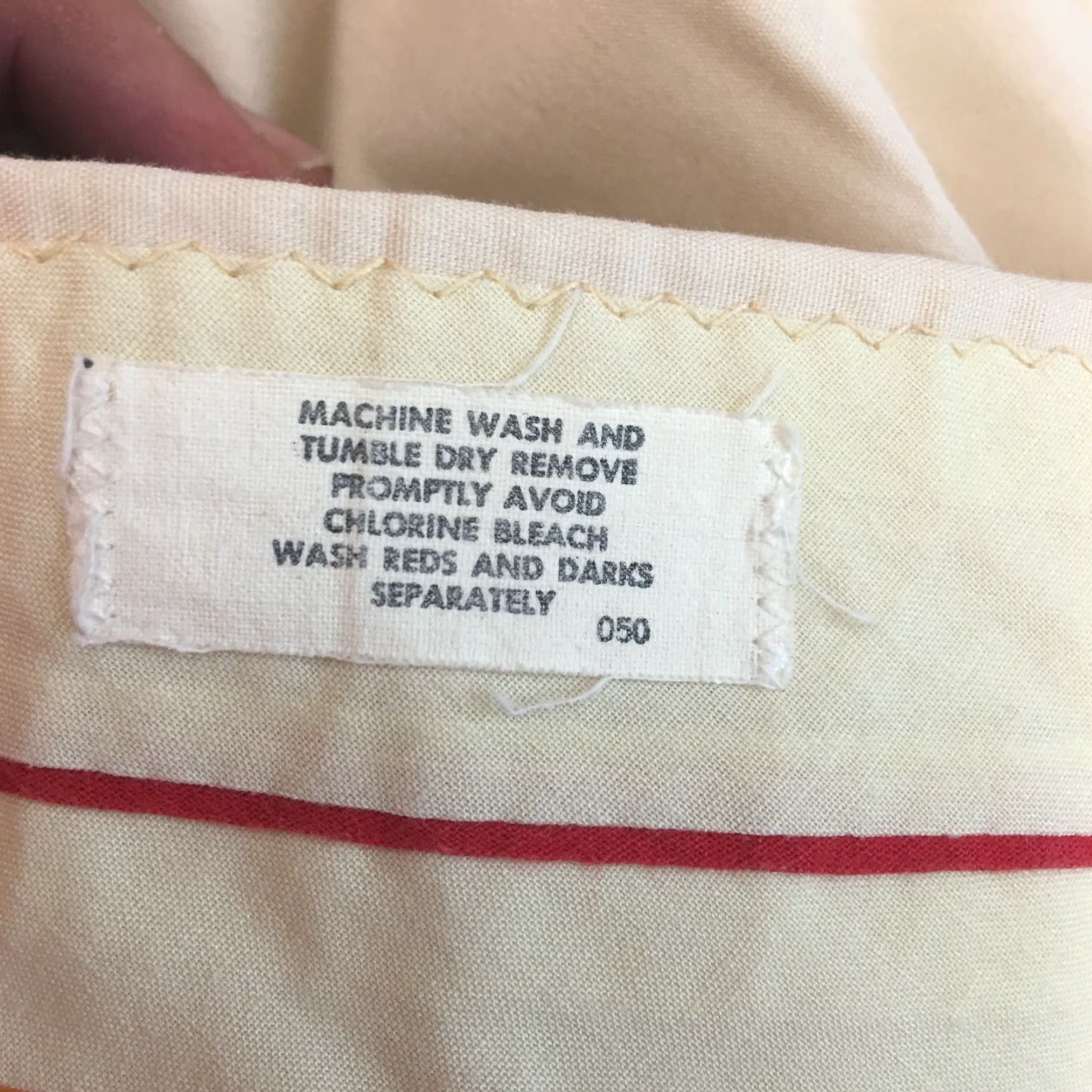 Vintage NB Mens Beige Dress Pants Flat Front Mid Rise 32X34 Regular Fit Straight Leg 34 Inseam Pants Mens NB Beige Solid Flat Front Dress Pants Size US 32 / EU 48 - 7 Thumbnail