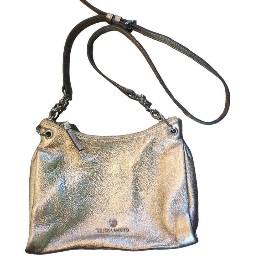 Vince Camuto Vince Camuto Pale Gold Leather Crossbody Shoulder Bag Size ONE SIZE - 1 Thumbnail
