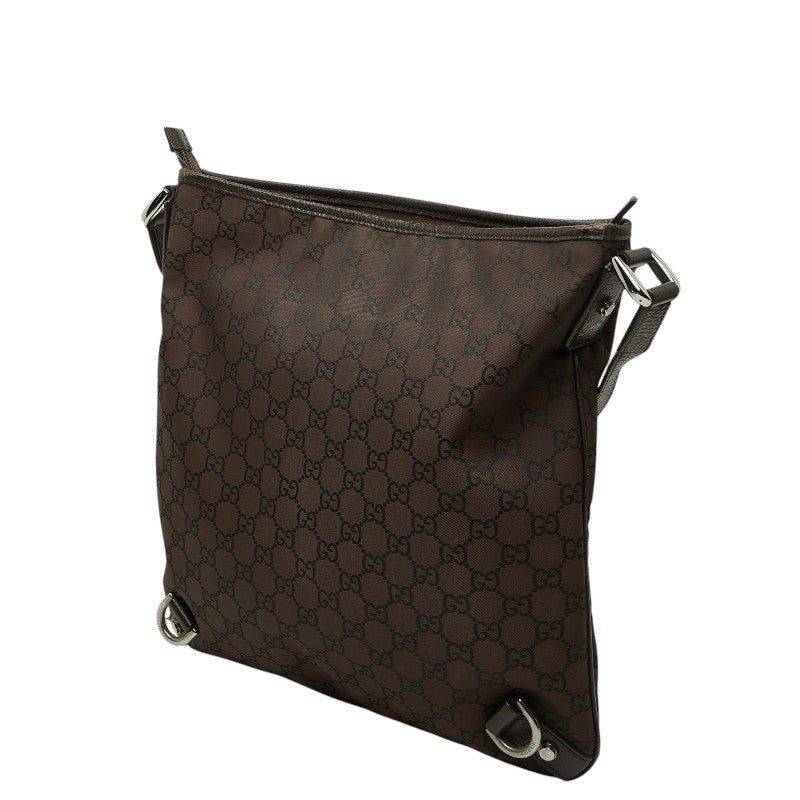 Gucci Gucci GG Nylon Abbey Shoulder Bag Brown Size ONE SIZE - 9 Thumbnail