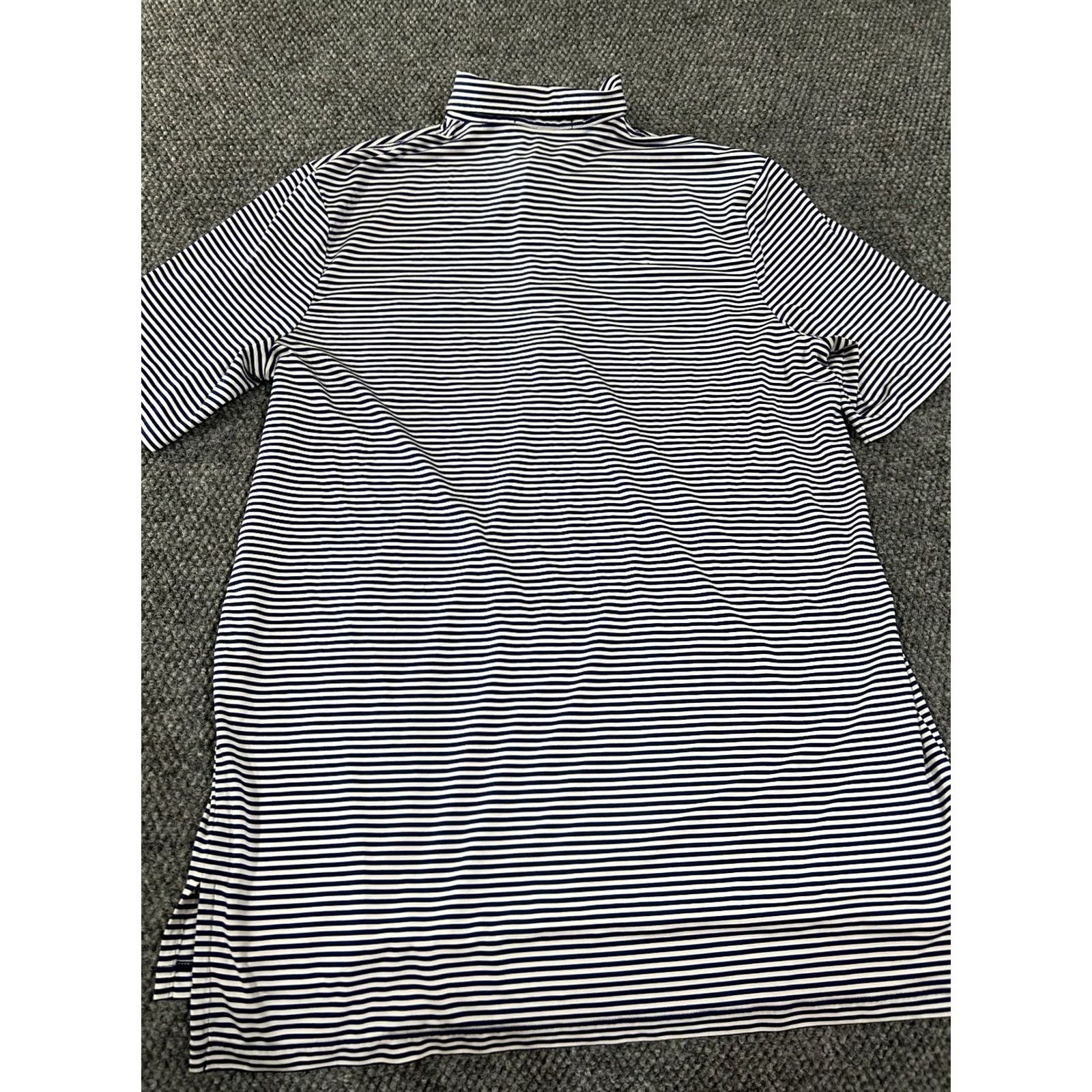 RLX Ralph Lauren RLX Ralph Lauren Polo Shirt Mens Large Blue White Striped Stretch Performance Golf Casual Shirt Size US L / EU 52-54 / 3 - 7 Thumbnail