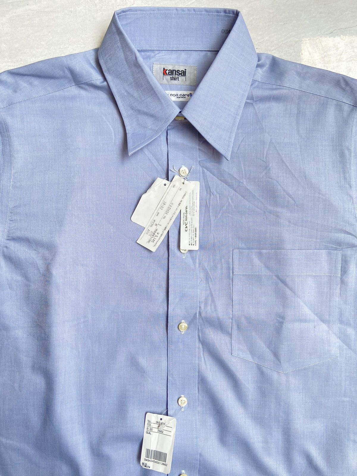 Japanese Brand × Kansai Yamamoto KANSAI YAMAMOTO Blue Shirt Size US L / EU 52-54 / 3 - 3 Thumbnail