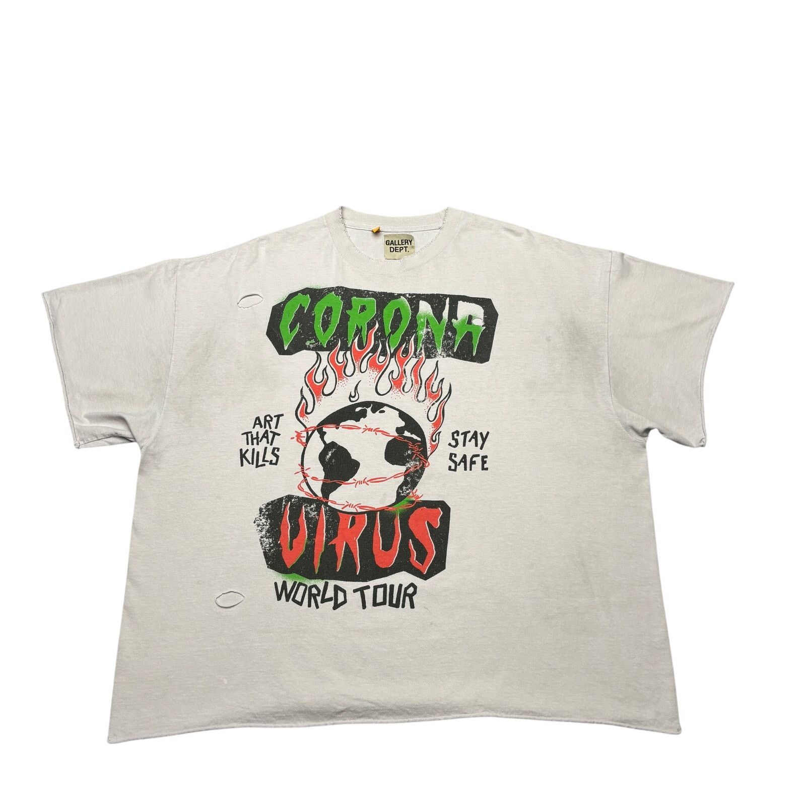 Gallery Dept. Gallery Dept. ATK Corona Tour Boxy T-shirt Men's 2XL Size US XXL / EU 58 / 5 - 1 Thumbnail
