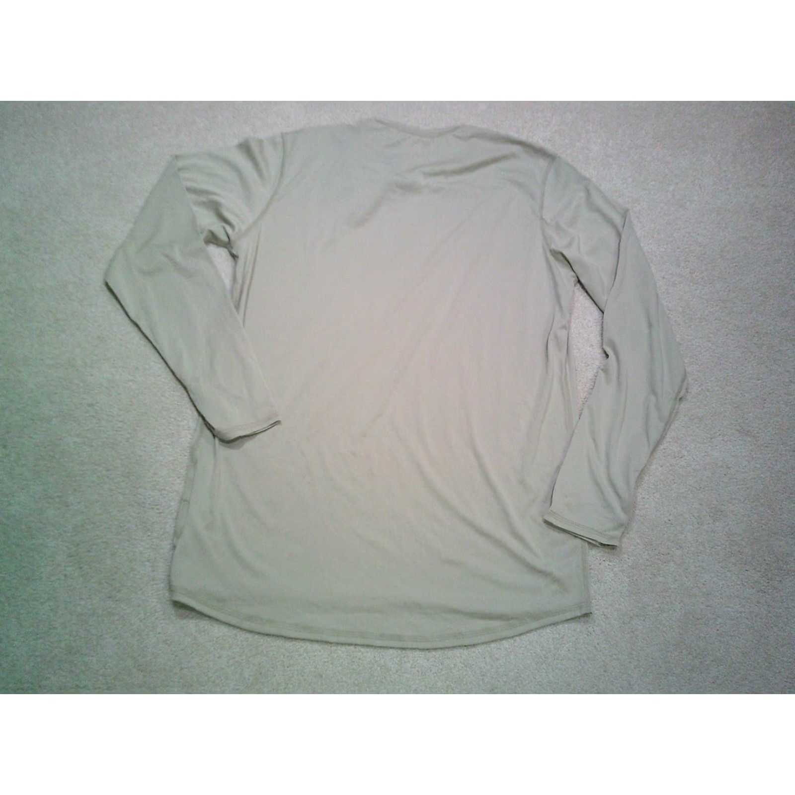 Layer 8 Polartec Power Dry Base Layer Shirt Mens Medium Beige M Long Sleeve Moisture Wicking Thermal Military 90s? Size US M / EU 48-50 / 2 - 2 Thumbnail