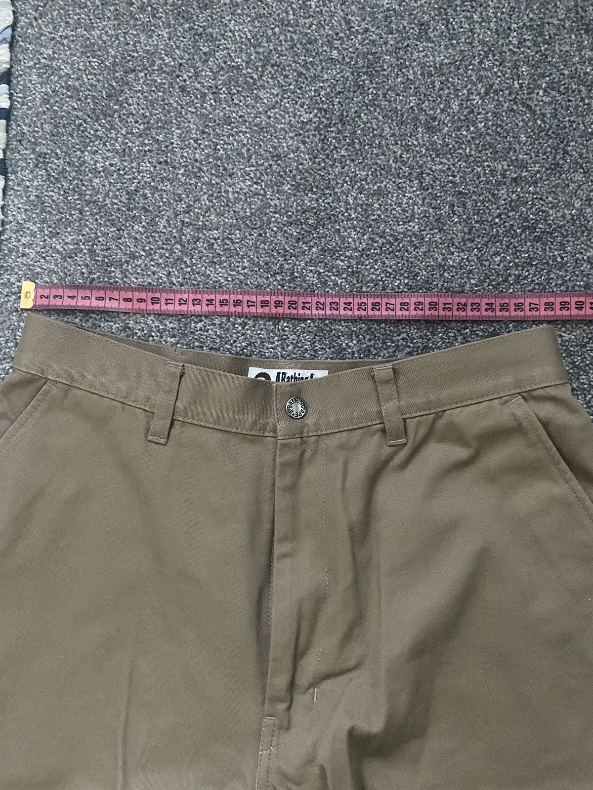 Bape Bape tan one point shorts Size US 29 - 6 Thumbnail
