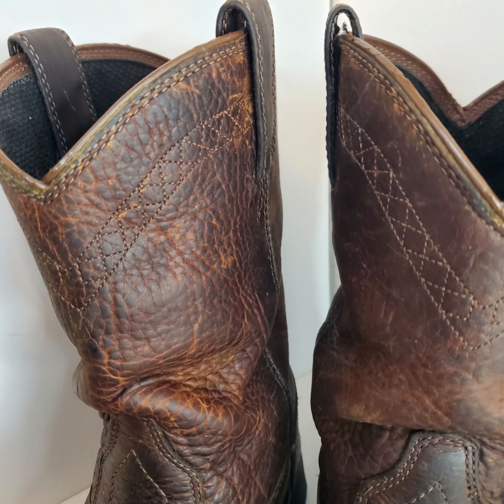 Ariat Ariat Sierra H2O Waterproof Mens Western Leather Work Cowboy Boots 10002385 Brown Mid-Calf Rubber Outsole Rounded Toe Pull On 10.5 Comfort Plus Size US 11 / EU 44 - 8 Thumbnail