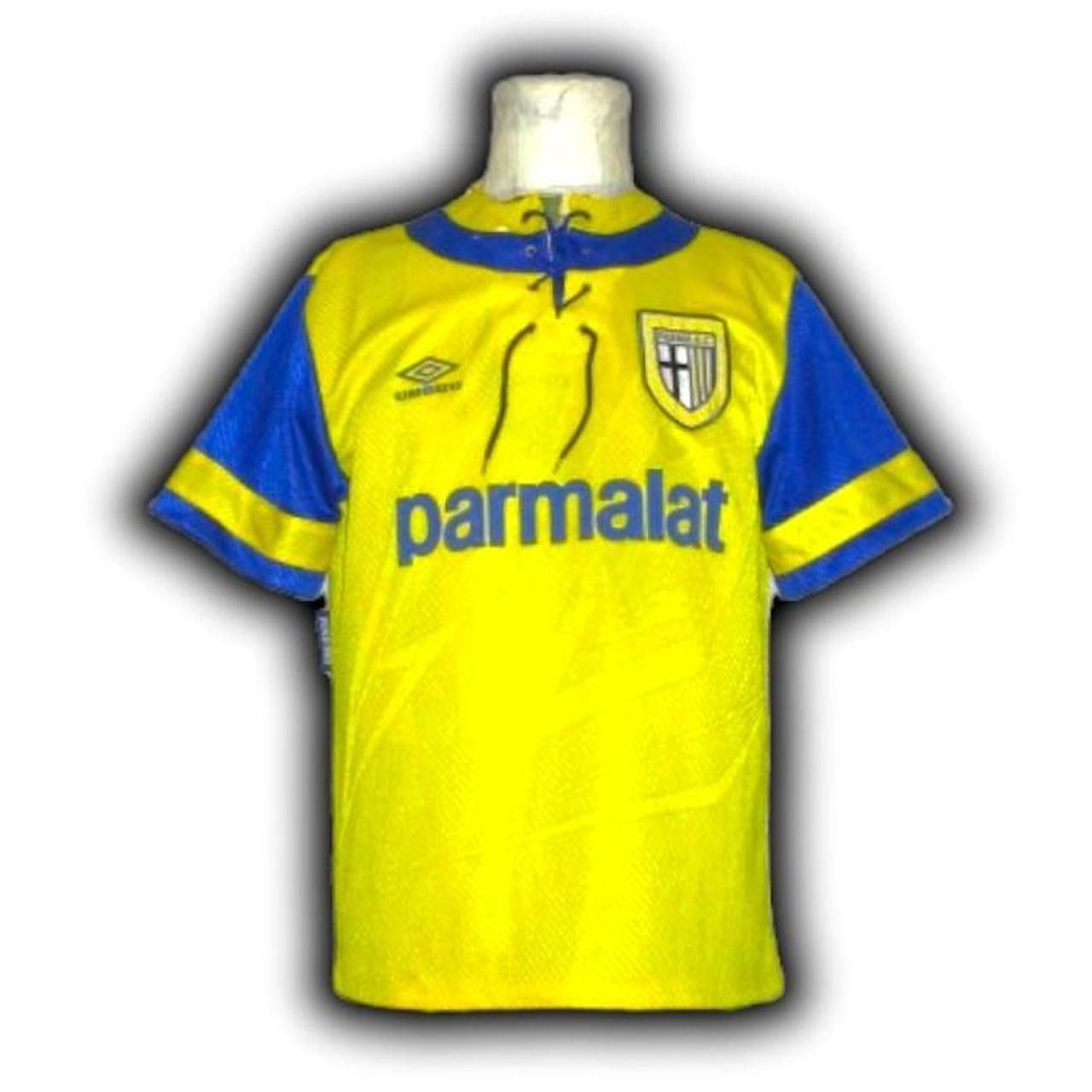 Umbro Fc Parma Italy 1993 1994 1995 Away Shirt Jersey Size US M / EU 48-50 / 2 - 4 Thumbnail