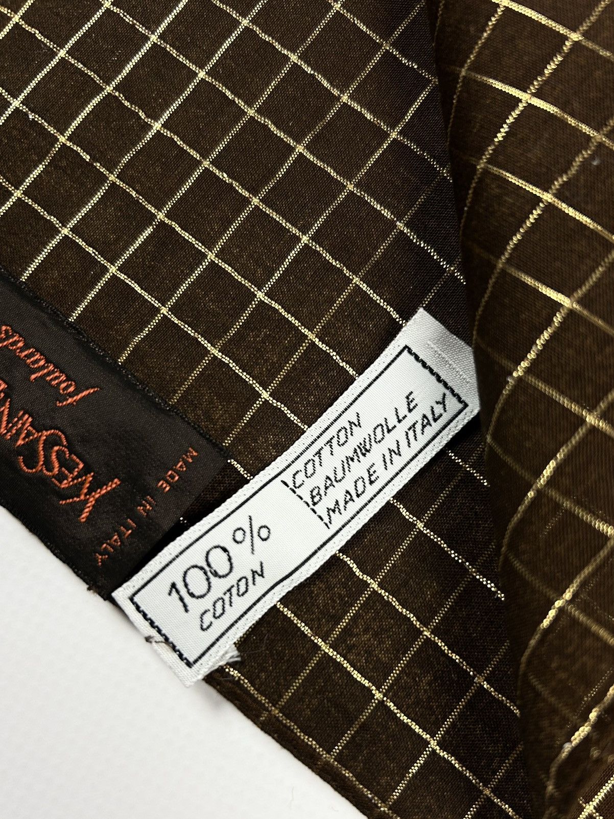 Christian Dior Monsieur × Hermes × Yves Saint Laurent Vintage Yves Saint Laurent handkerchief neckerchief Size ONE SIZE - 10 Thumbnail
