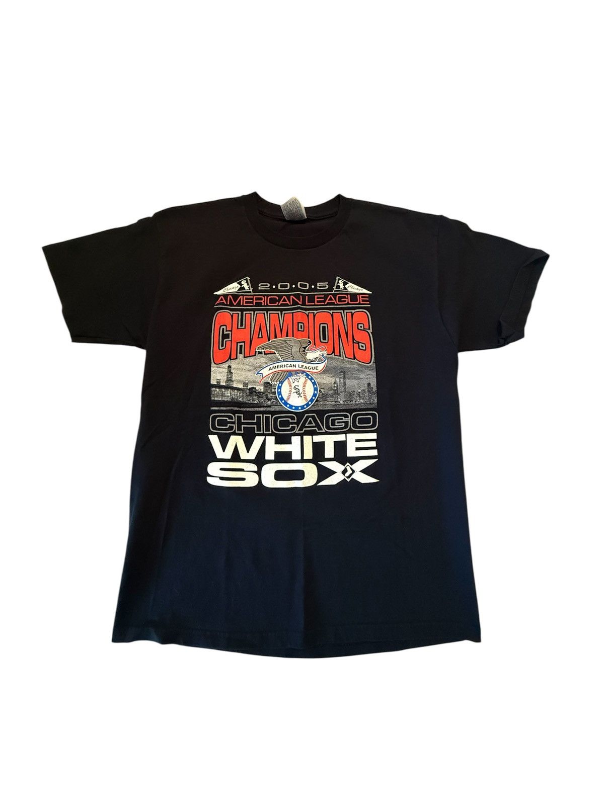 Fruit Of The Loom Y2K Chicago White Sox AL Champions Shirt Size US L / EU 52-54 / 3 - 1 Thumbnail