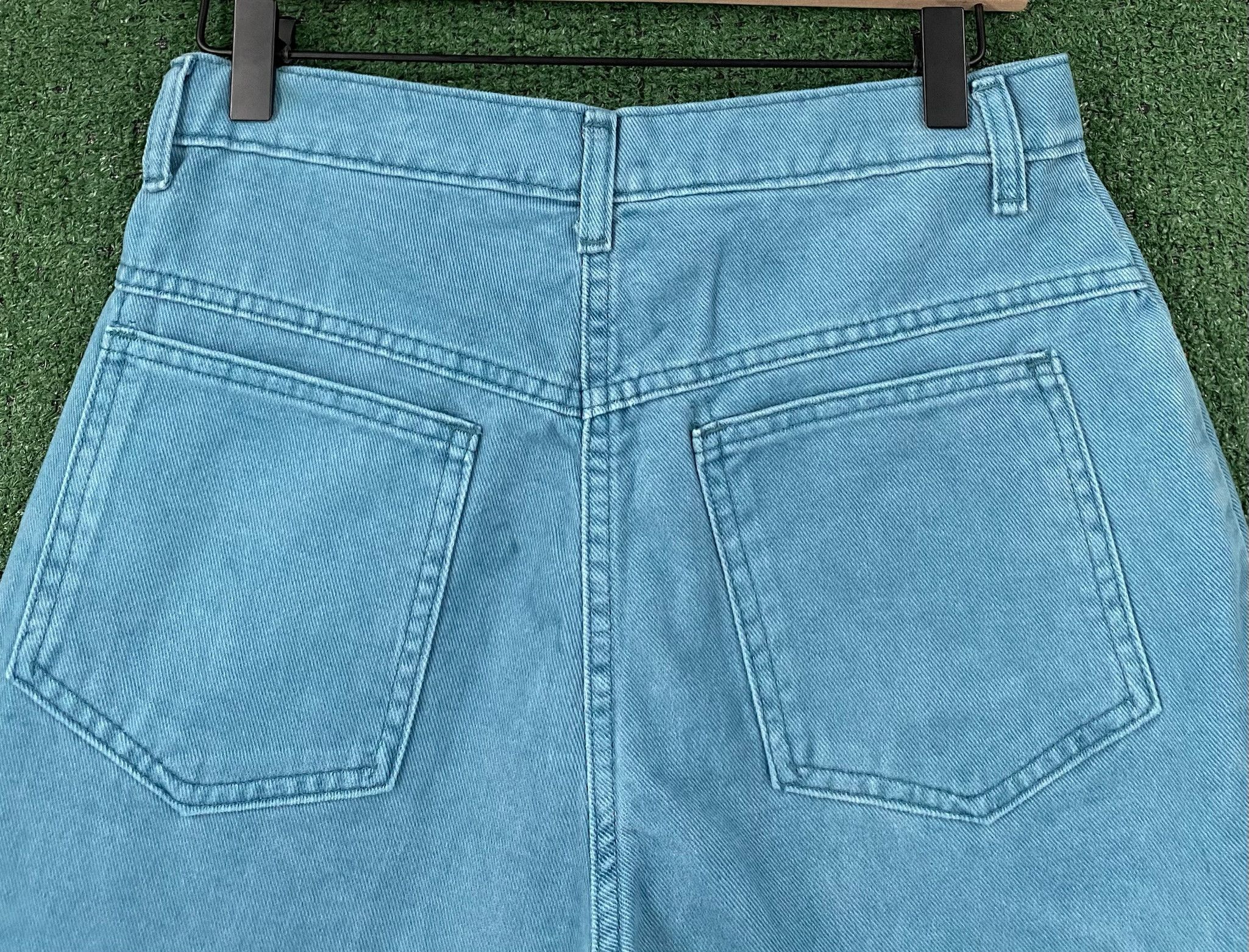 Merona 80’s Merona Teal Blue Denim Jean Shorts Women’s 27” Waist Size 27" / US 4 / IT 40 - 5 Thumbnail