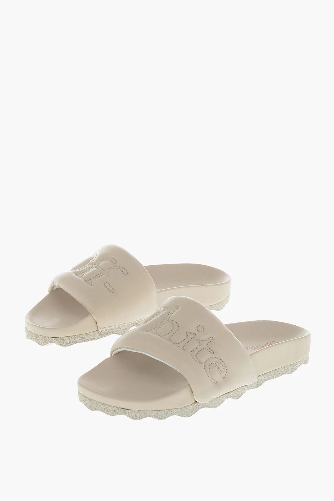 Off-White og1mm0426 Leather Solid-Color Slides in Pink Size US 8 / IT 38 - 3 Thumbnail
