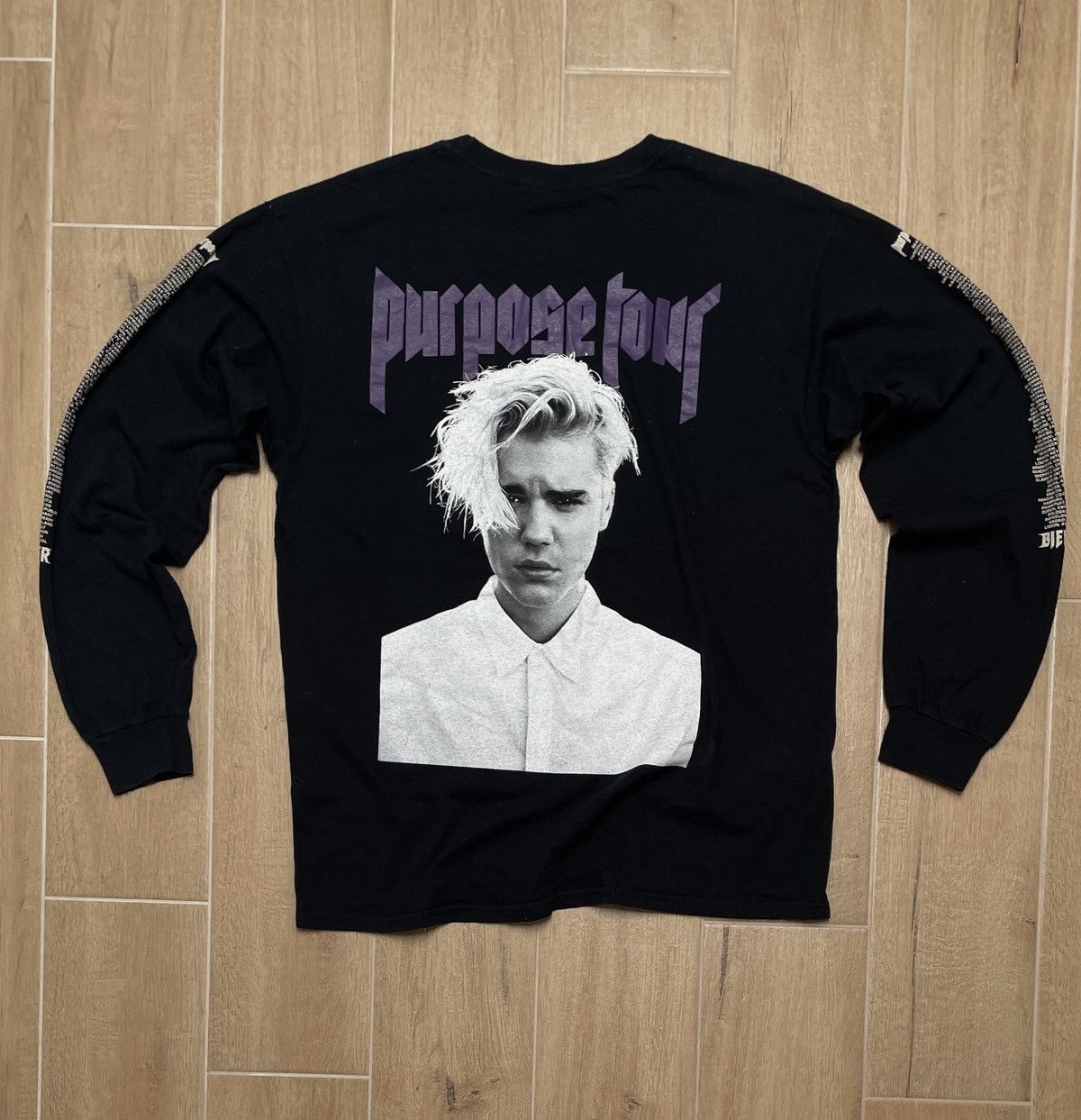 Justin Bieber Justin Bieber Purpose Tour 2016 Justin Forever LongSleeve Size US L / EU 52-54 / 3 - 3 Thumbnail