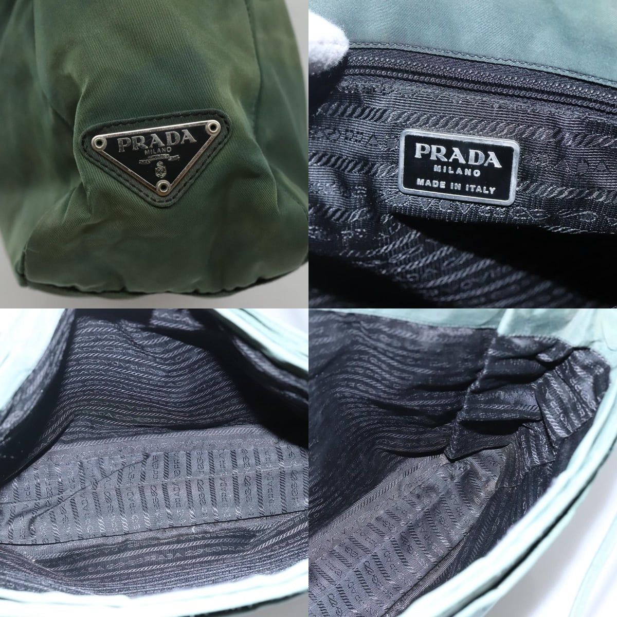Prada PRADA Tote Bag Nylon Khaki Size ONE SIZE - 11 Thumbnail