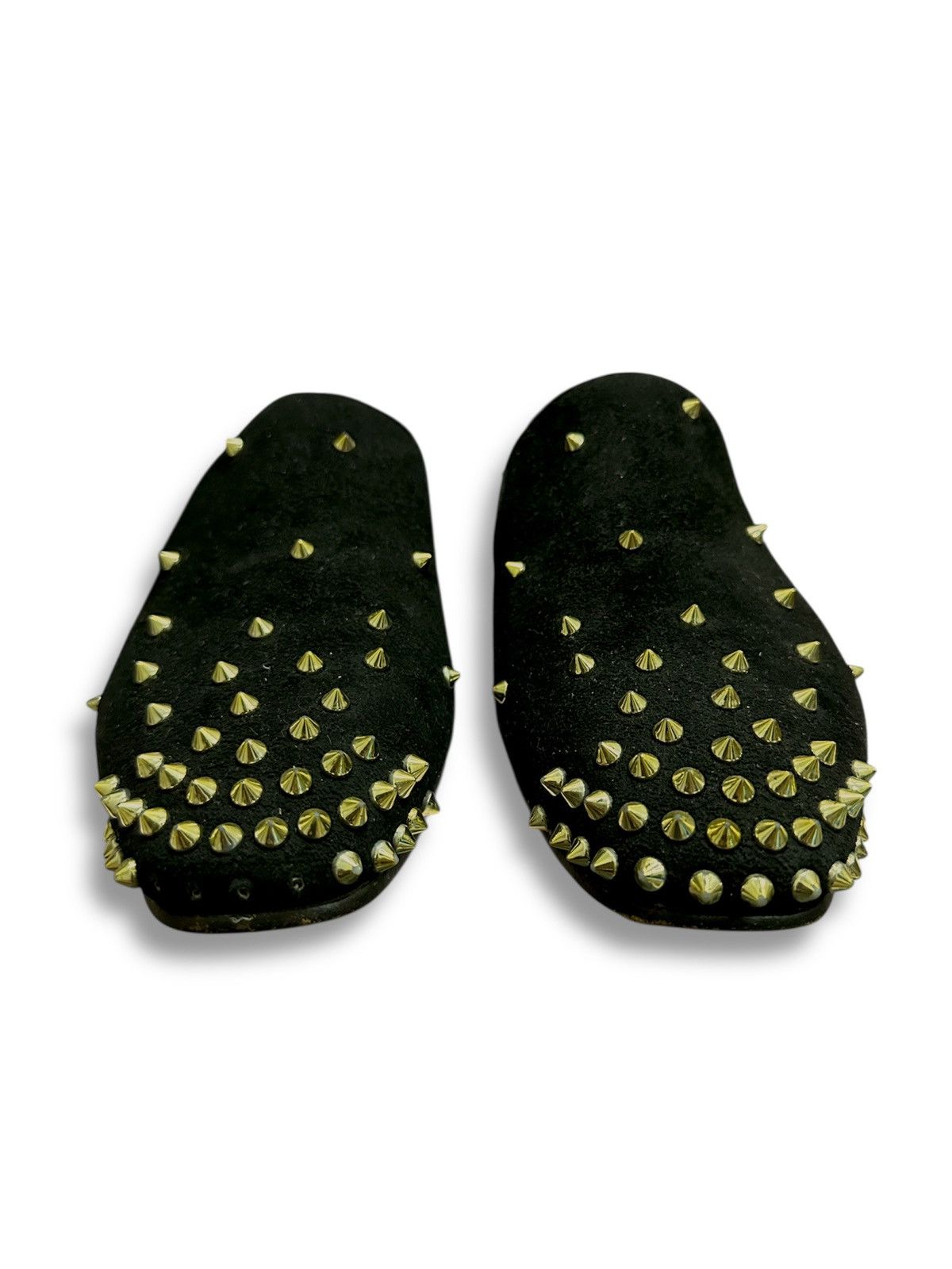 Christian Louboutin Black Suede Christian Louboutin Spikes Slip on Casual Loafer Size US 10 / EU 43 - 5 Thumbnail