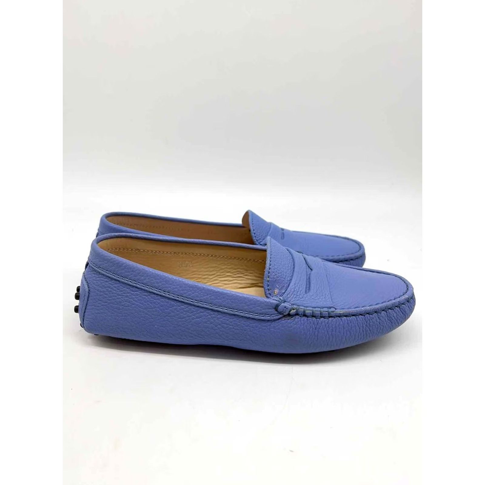 Vintage Tod's Blue Slip On Flats Shoes 35.5 Women Mens? Size US 6 / IT 36 - 4 Thumbnail