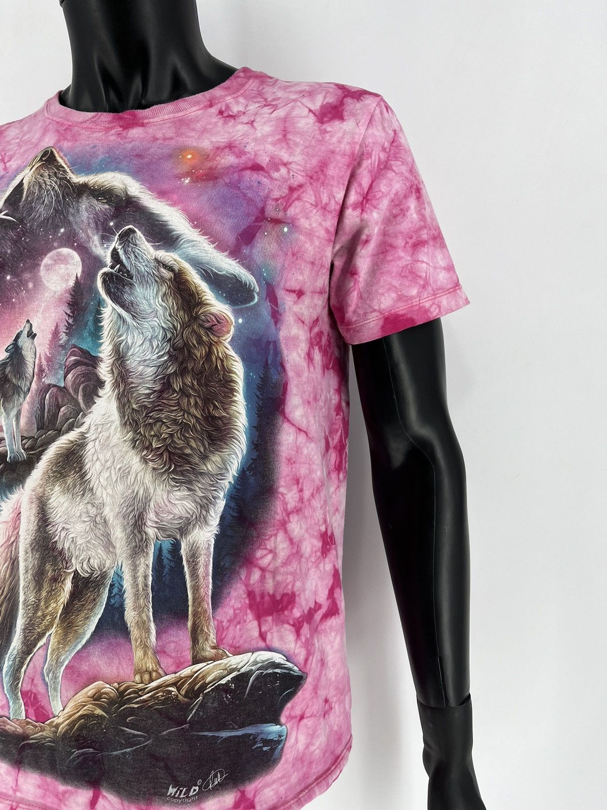 Vintage Vintage 90s Wolf Face Boxy Fit Tee WILD Dead Horror Print Size US M / EU 48-50 / 2 - 8 Thumbnail
