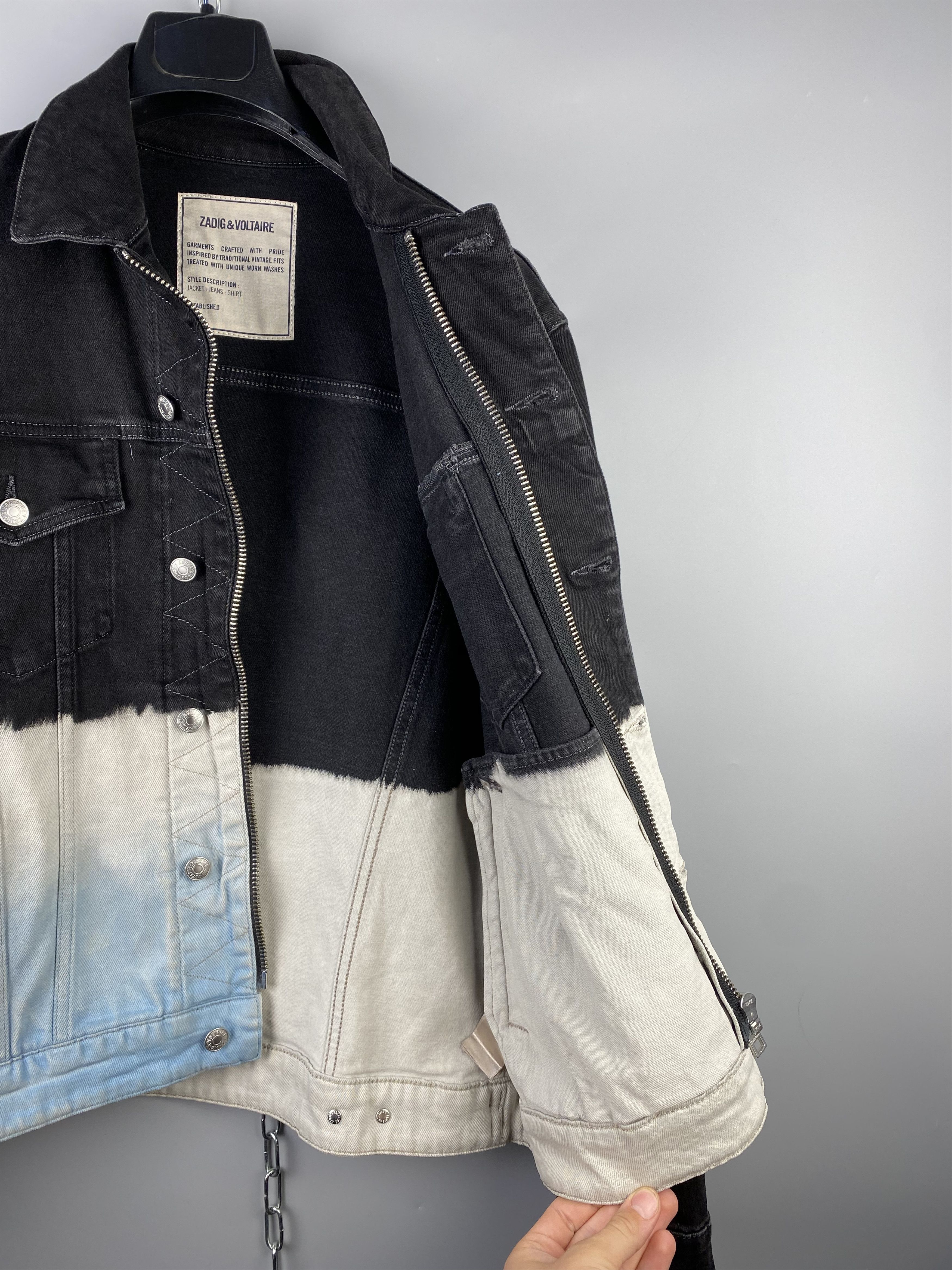Zadig & Voltaire Zadig Voltaire Denim Washed Trucker Jacket Size US L / EU 52-54 / 3 - 10 Thumbnail