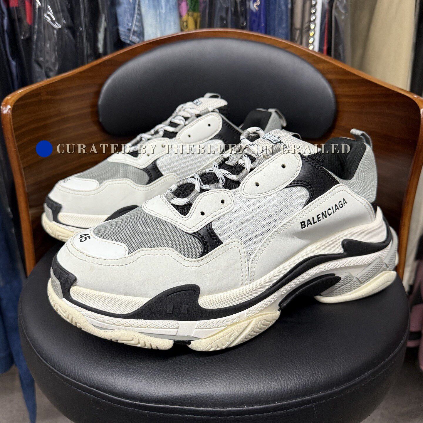 Balenciaga Balenciaga Triple S Panda Dad Shoes Size US 11 / EU 44 - 1 Thumbnail