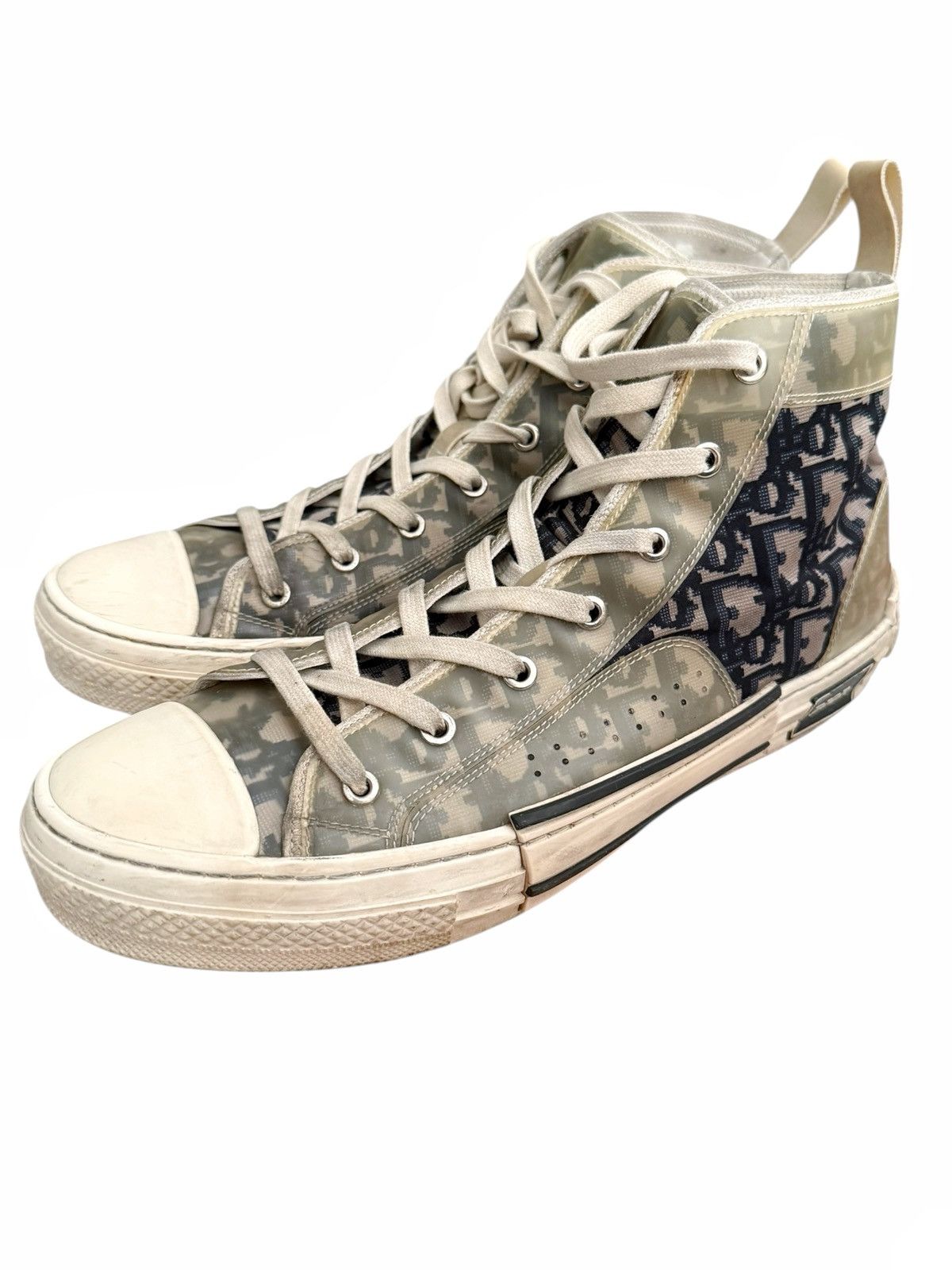 B23 Hightop Navy Monogram Sneaker