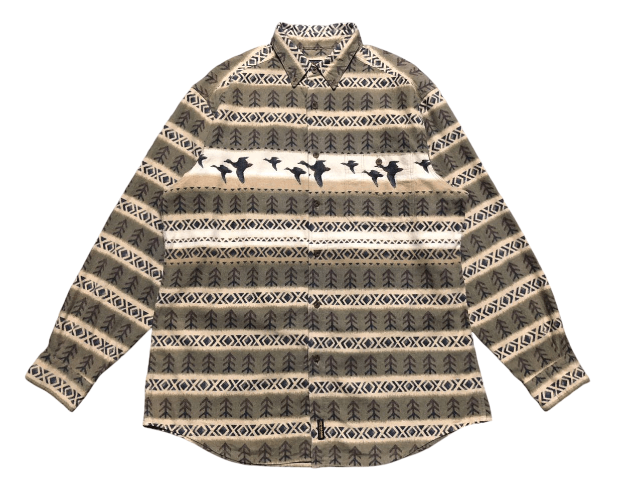 Woolrich Woolen Mills Vintage 90s Woolrich Shacket Duck Arrow Button Up Shirt Size US L / EU 52-54 / 3 - 2 Thumbnail