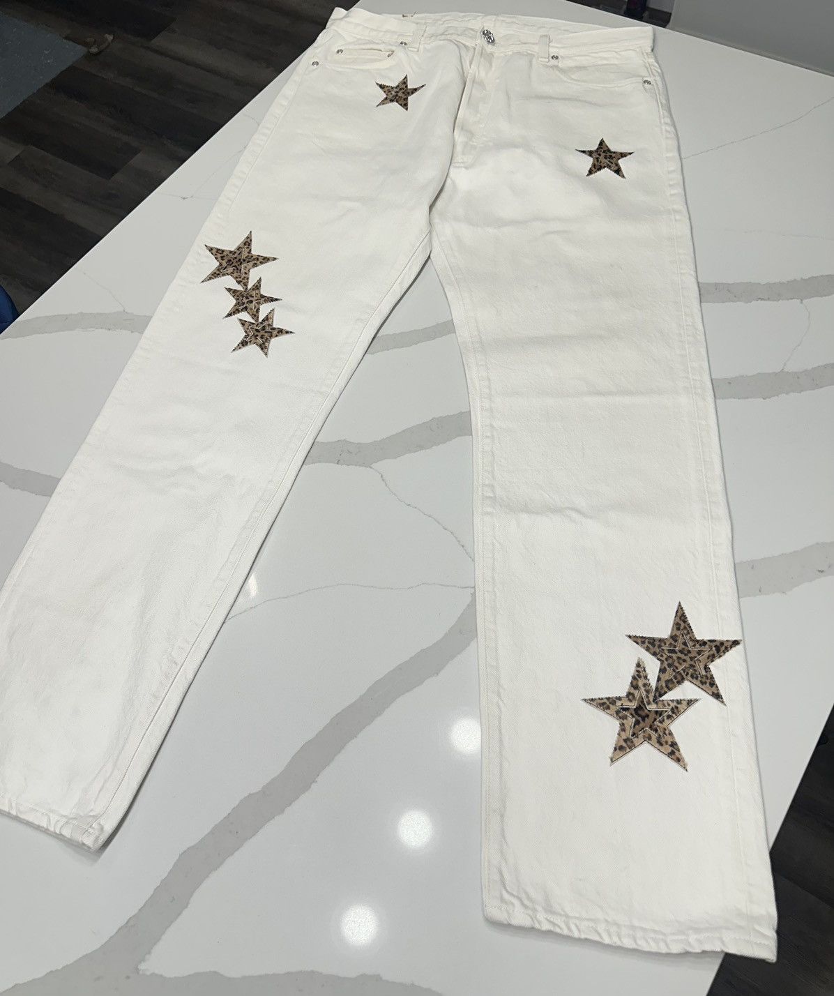 🔥Chrome Hearts Cheetah Star Patch Vegas Exclusive Jeans🔥