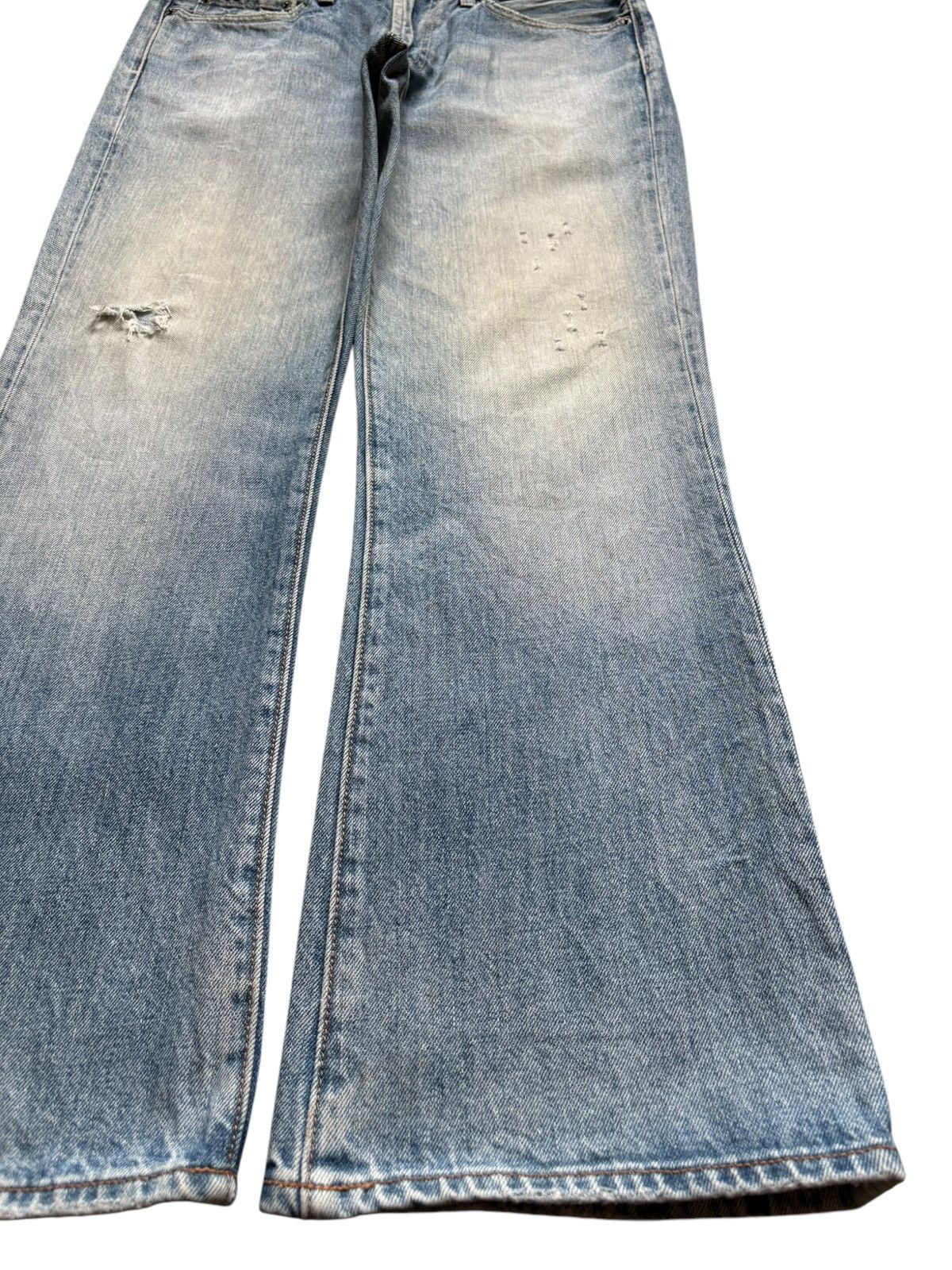 Gap Vintage Gap Mud Wash Distressed Bootcut Jeans Size US 33 - 7 Thumbnail
