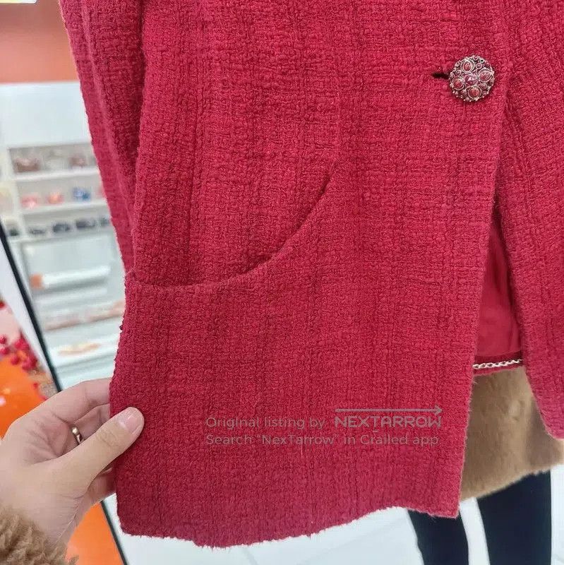 Chanel Chanel Red Silk Cardigan for Women . Size S / US 4 / IT 40 - 4 Thumbnail