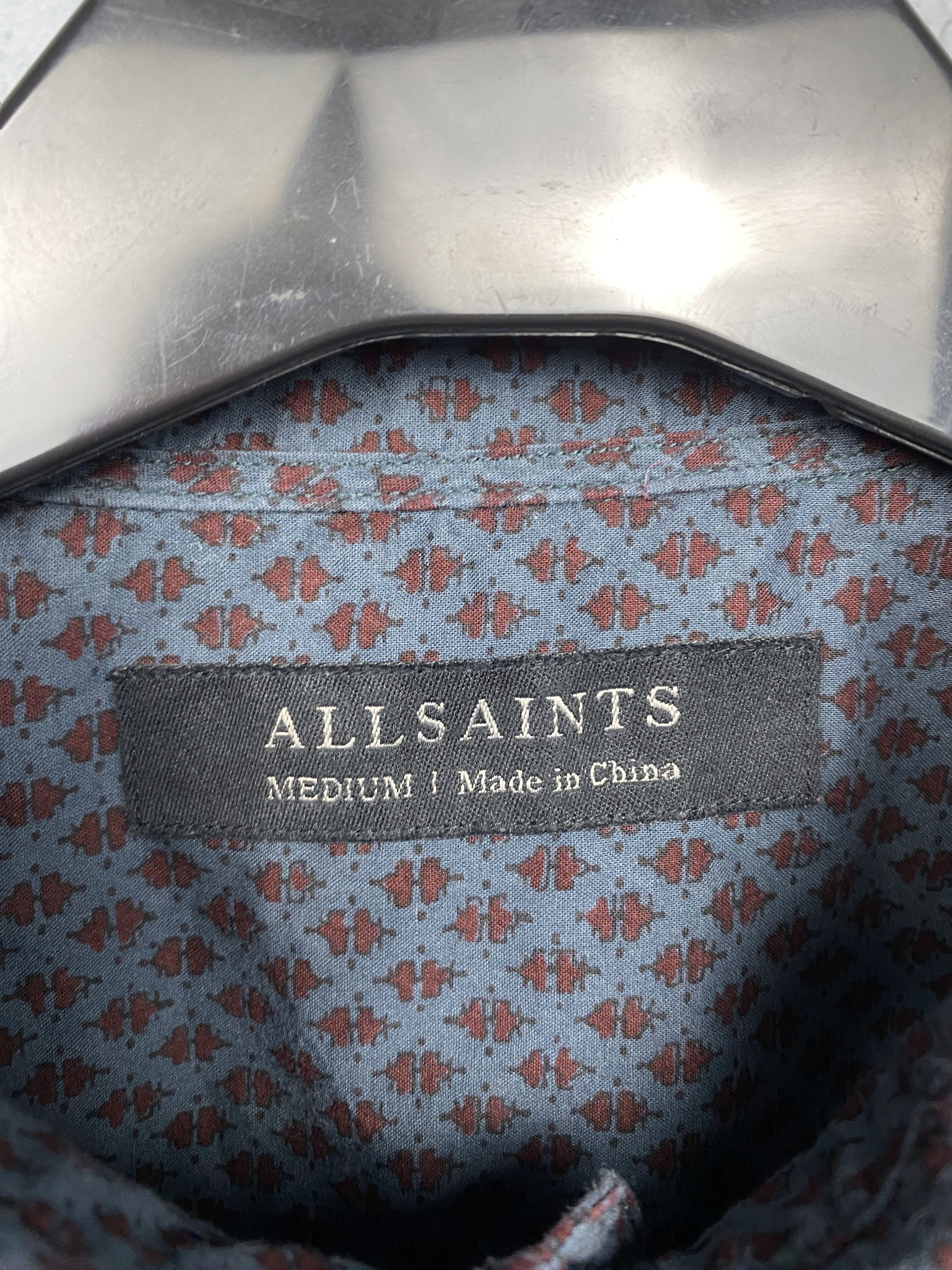 Allsaints Allsaints Mens Shield Hawaiian Shirt Size US M / EU 48-50 / 2 - 3 Thumbnail