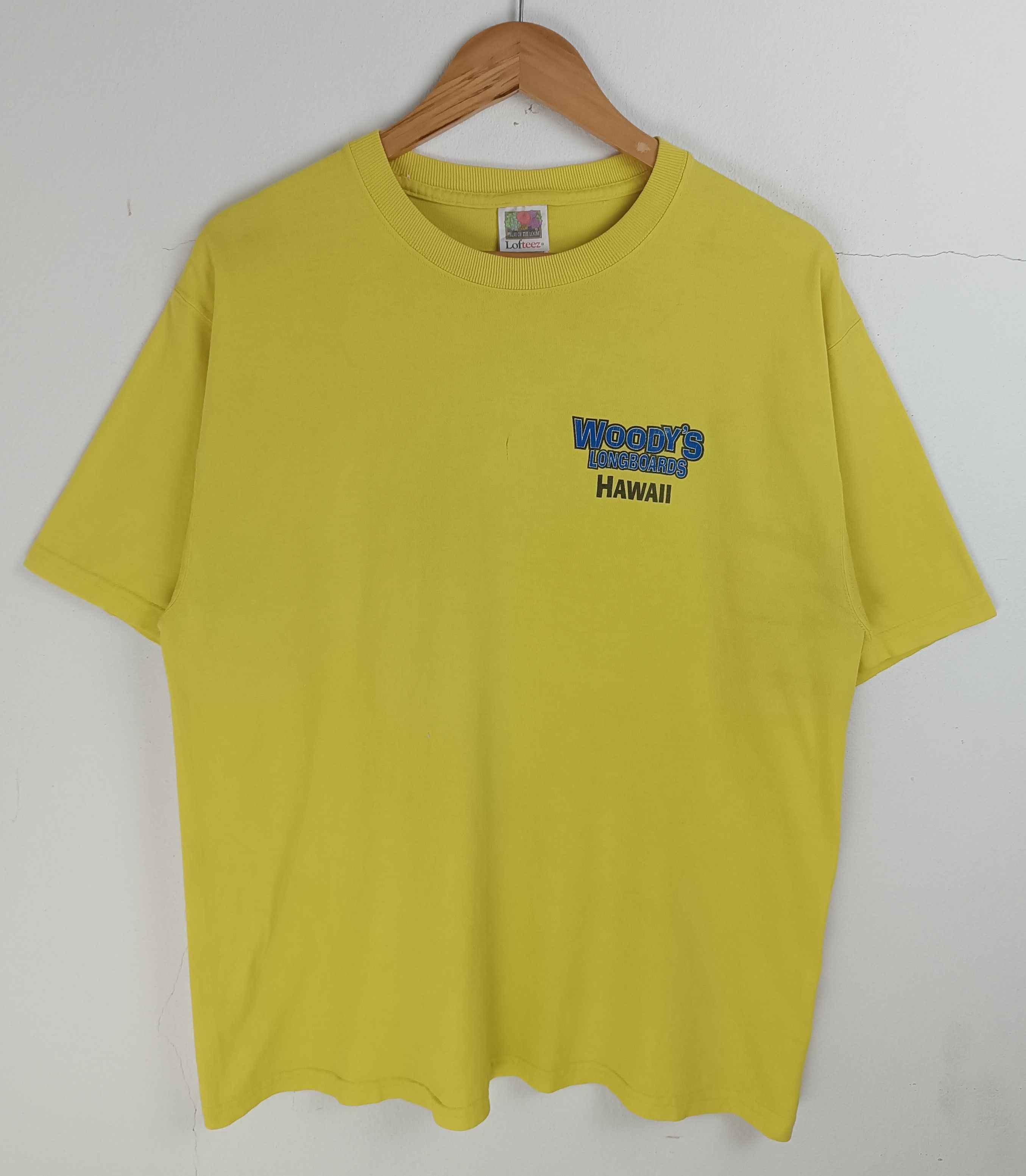 Vintage VINTAGE 90'S WOODY'S LONGBOARD HAWAII ALOHA SEXY BEACH TEE Size US L / EU 52-54 / 3 - 4 Thumbnail