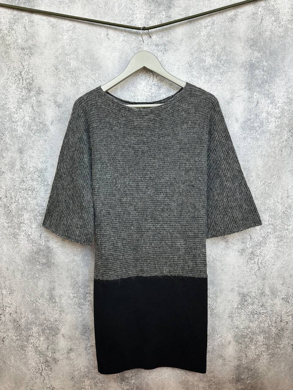 Emporio Armani Emporio Armani Soft Knit Ribbed Dress Made Italy Wool Blend Size S / US 4 / IT 40 - 1 Thumbnail