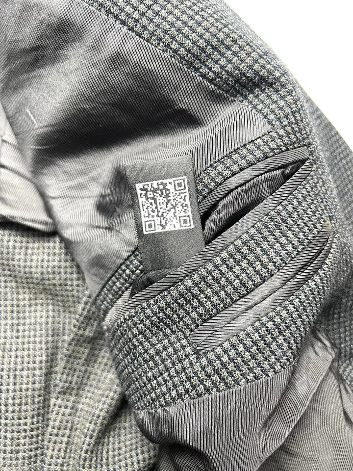 Corneliani Corneliani ID Tweed Blazer Dark Gray Slim Fit – Size 52R Size 52L - 14 Thumbnail