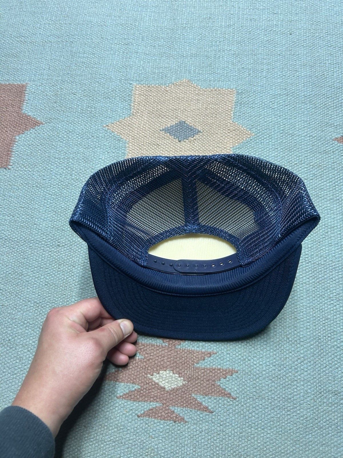 Vintage Vtg trucker hat modern research corporation 2 tone snapback Size ONE SIZE - 4 Thumbnail