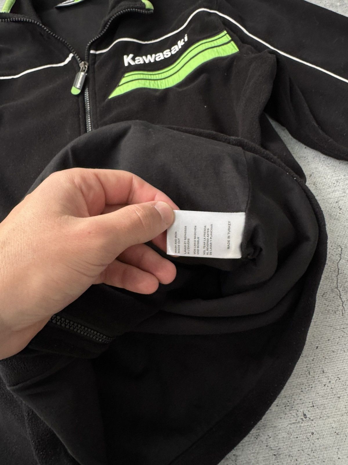 Japanese Brand Vintage Kawasaki Fleece Racing Sherpa Jacket Y2K M/L Size US L / EU 52-54 / 3 - 7 Thumbnail