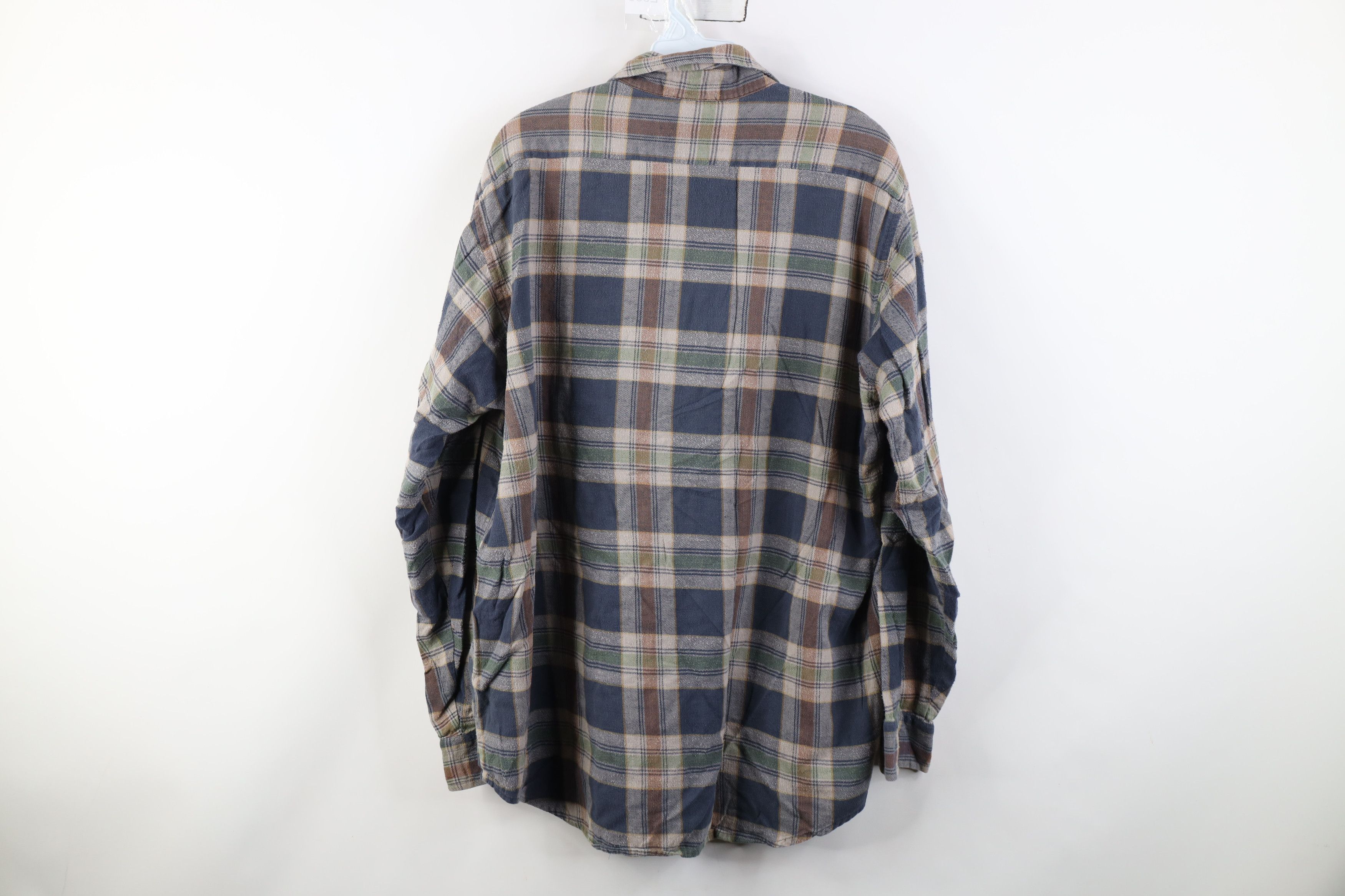 Vintage Vintage 90s Streetwear Button Shirt Plaid Earth Tone Size US XL / EU 56 / 4 - 9 Thumbnail