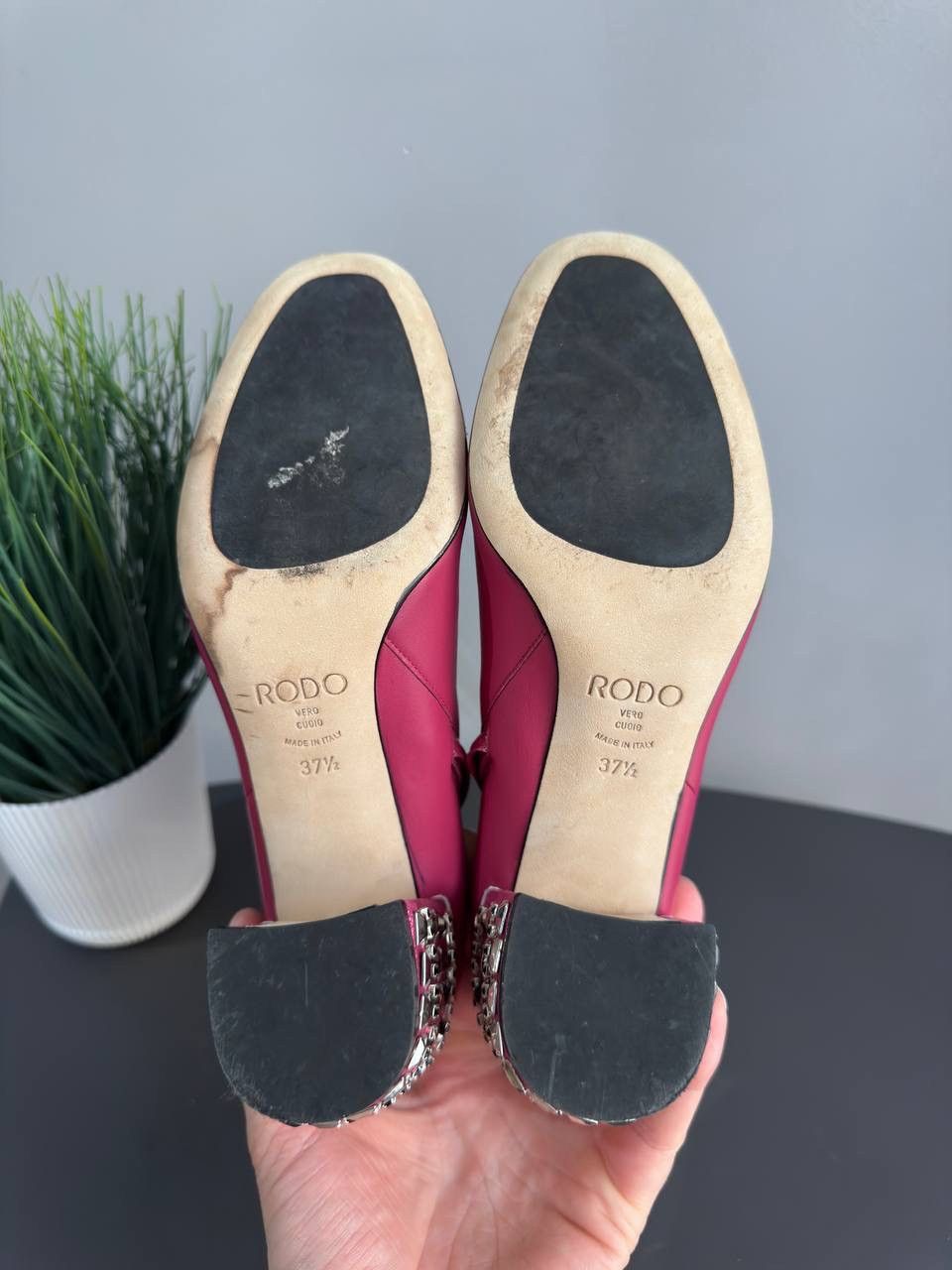 Other Rodo Block Heel Fuchsia Women's Leather Ankle Boots, 37,5 Size US 7.5 / IT 37.5 - 12 Thumbnail